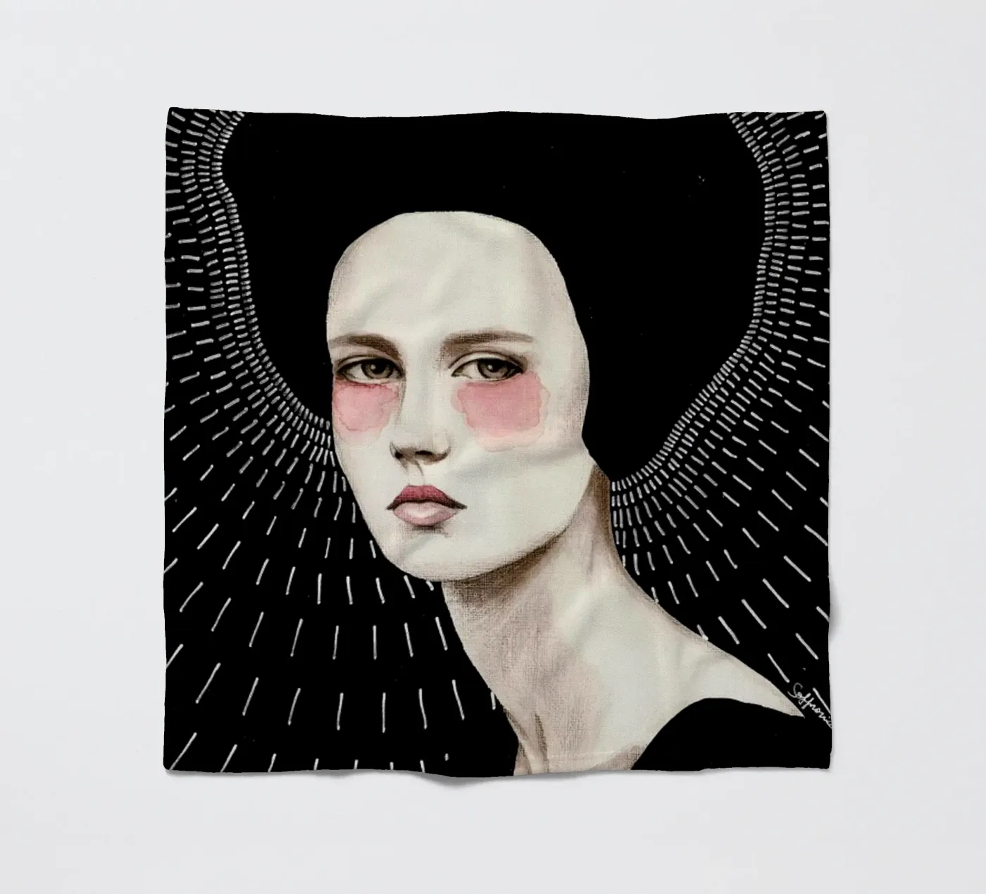 Freda fleece blanket by Sofia Bonati