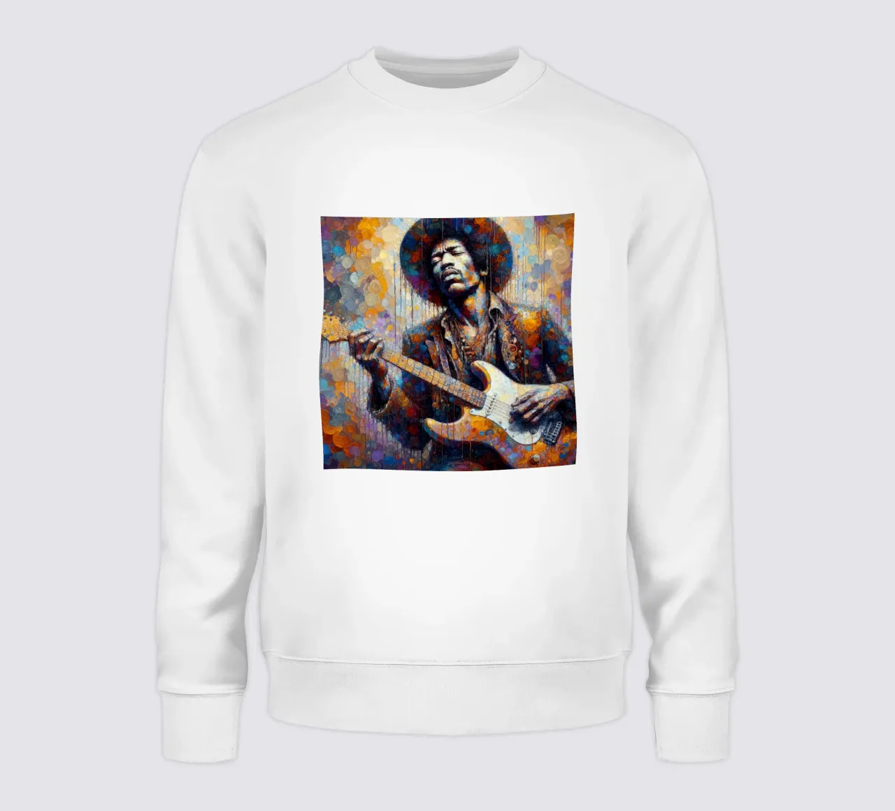 JImi Hendrix with intricate colors sweatshirt by 🎁 NOBELART