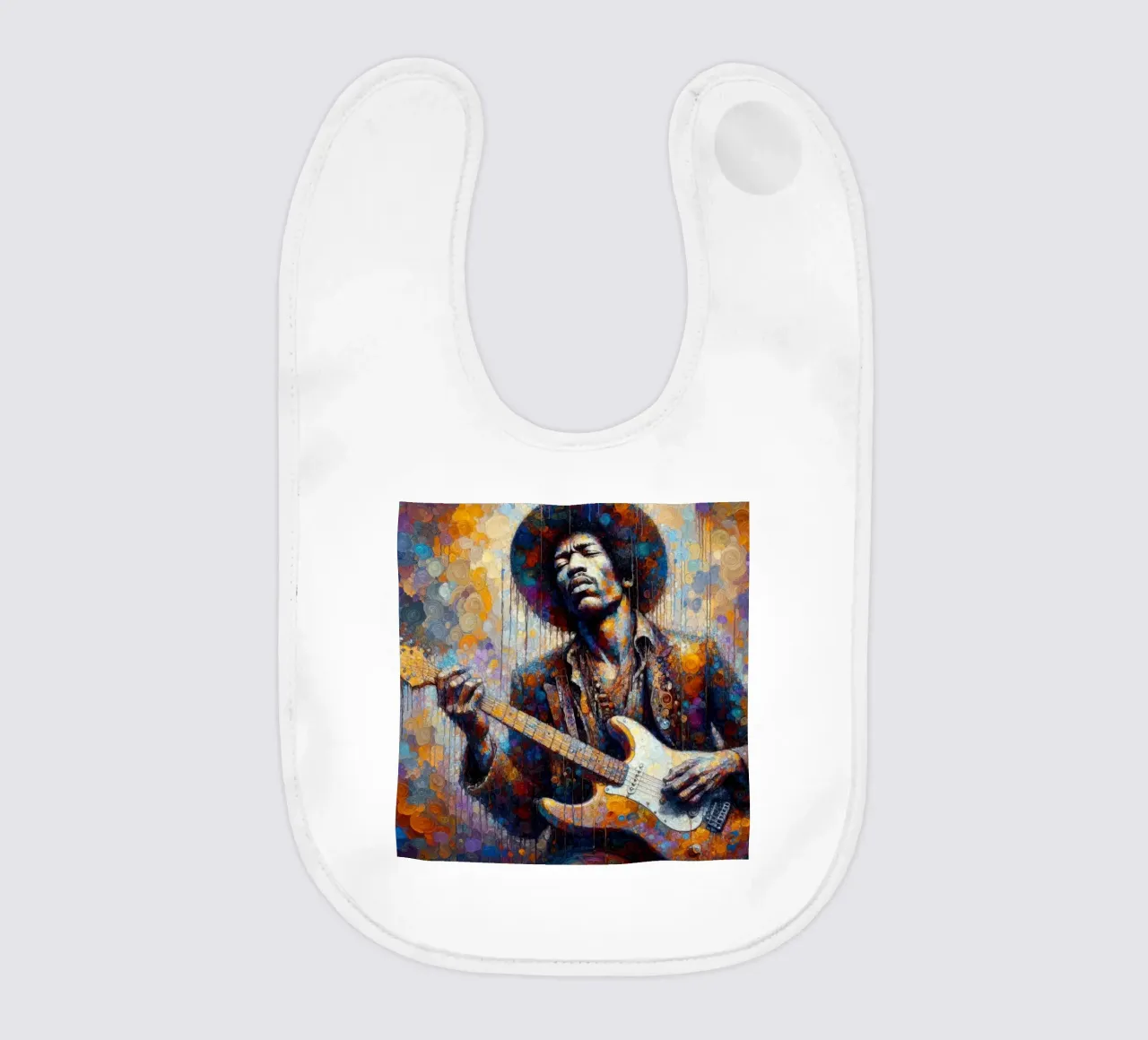 JImi Hendrix con colori intricati bavaglino da ARTVI-SHOP