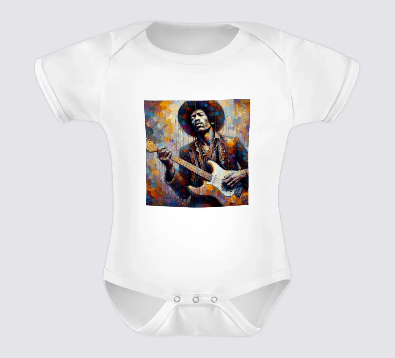 JImi Hendrix con colori intricati body neonato maniche corte da ARTVI-SHOP