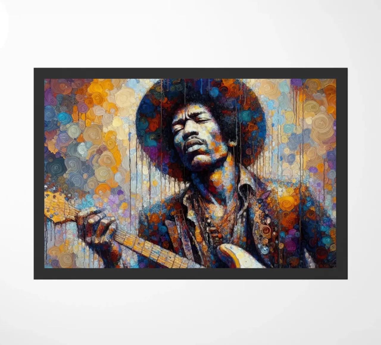 JImi Hendrix con colori intricati zerbino da ARTVI-SHOP