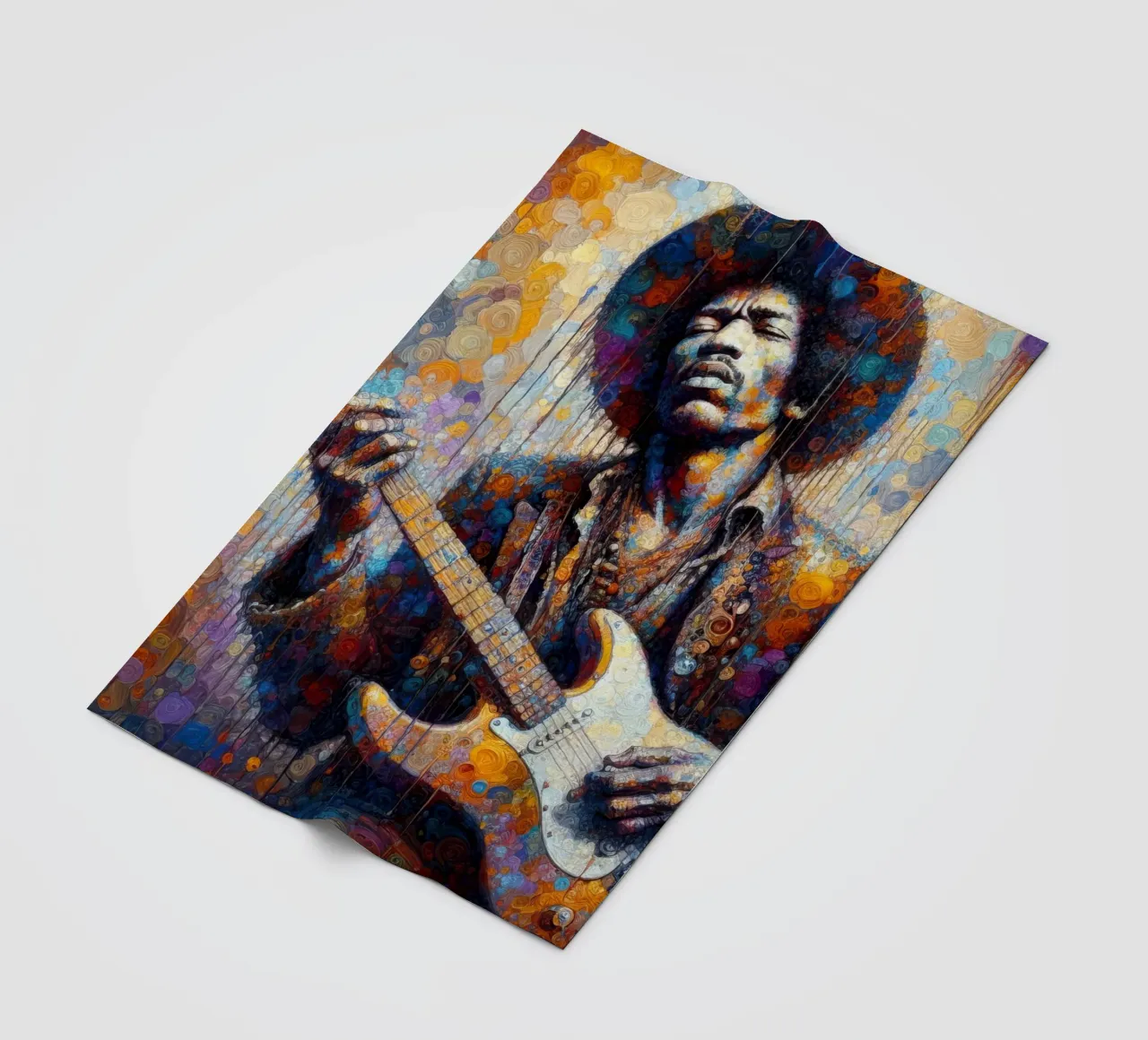 JImi Hendrix con colori intricati coperta in pile da ARTVI-SHOP