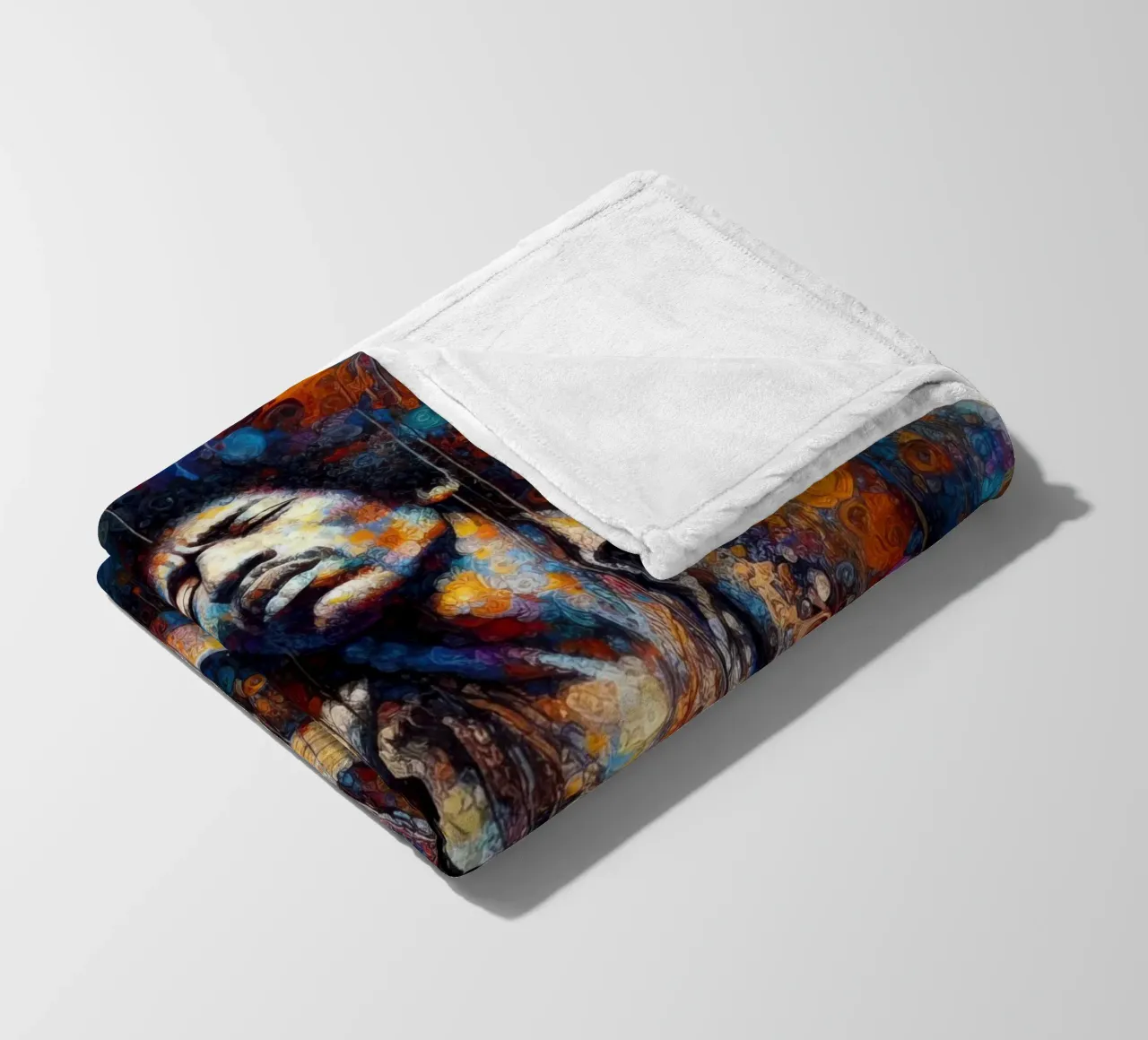 JImi Hendrix con colori intricati coperta in pile da ARTVI-SHOP