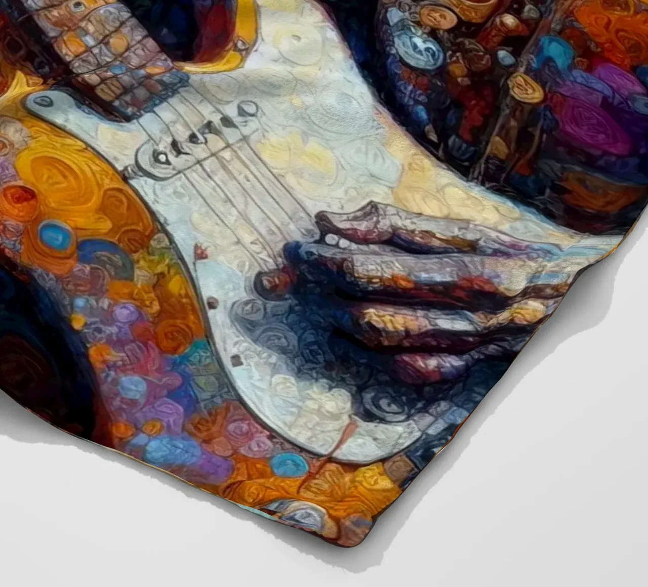 JImi Hendrix con colori intricati coperta in pile da ARTVI-SHOP