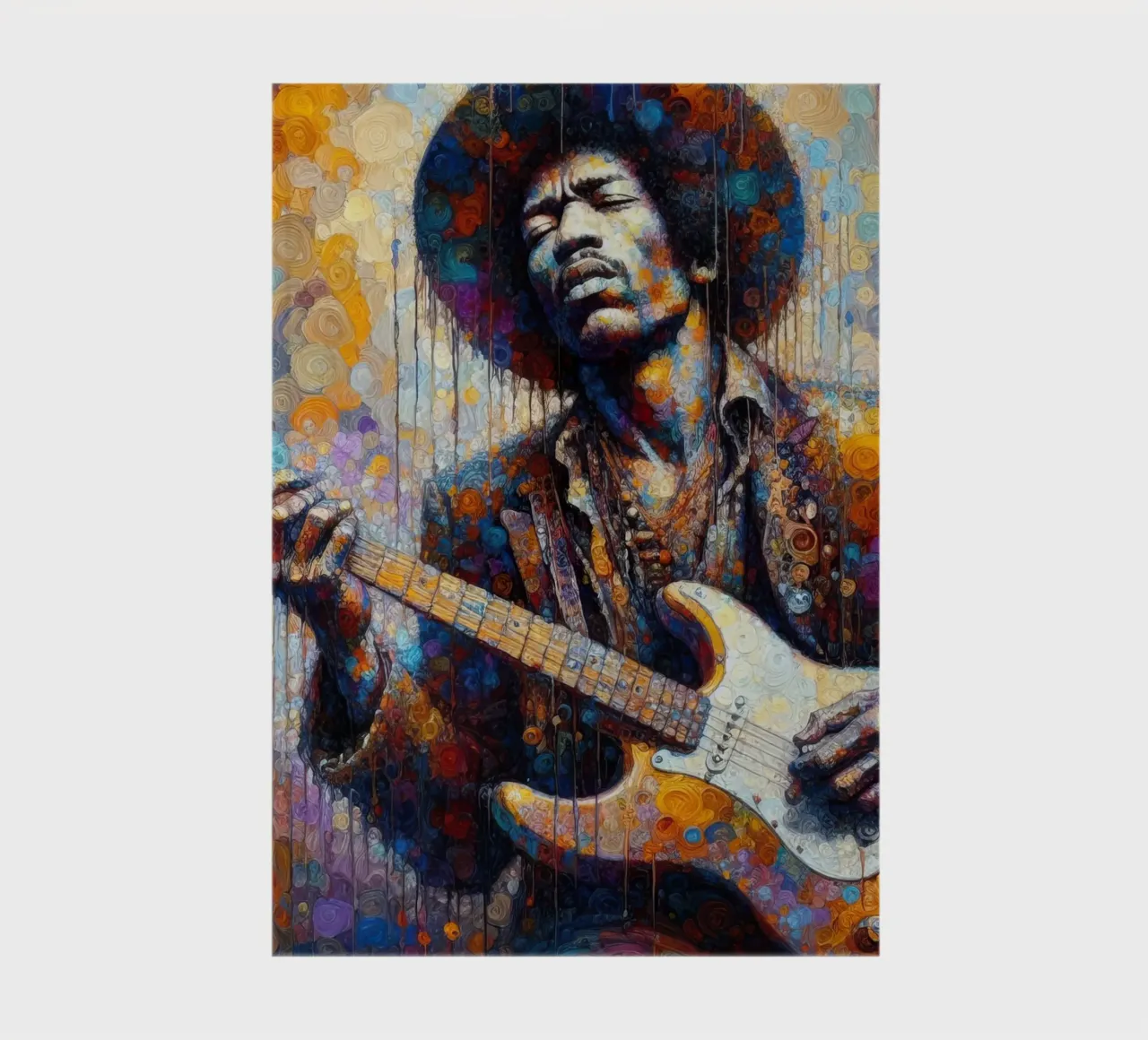 JImi Hendrix with intricate colors notebook by 🎁 NOBELART
