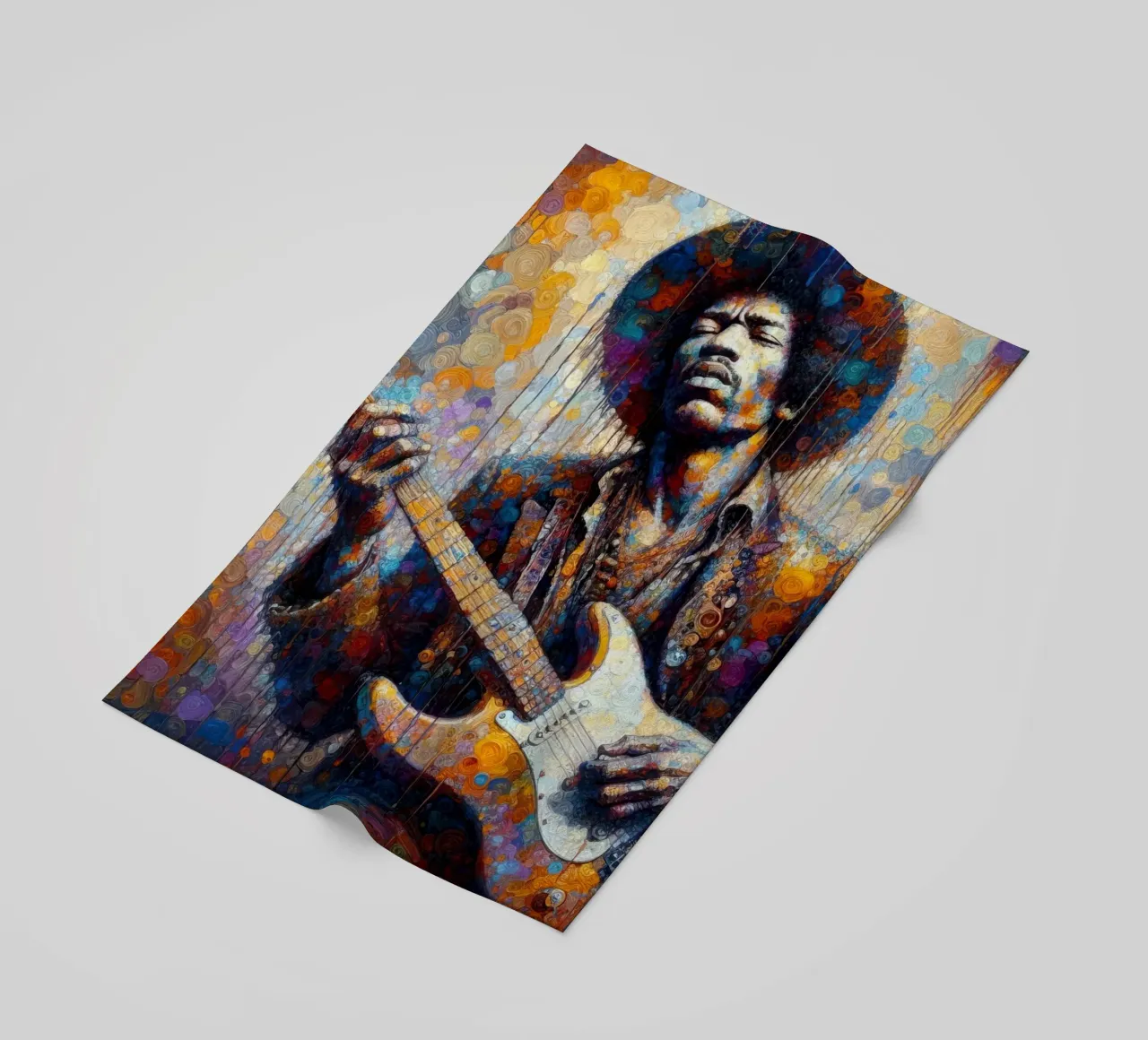 JImi Hendrix con colori intricati telo mare da ARTVI-SHOP