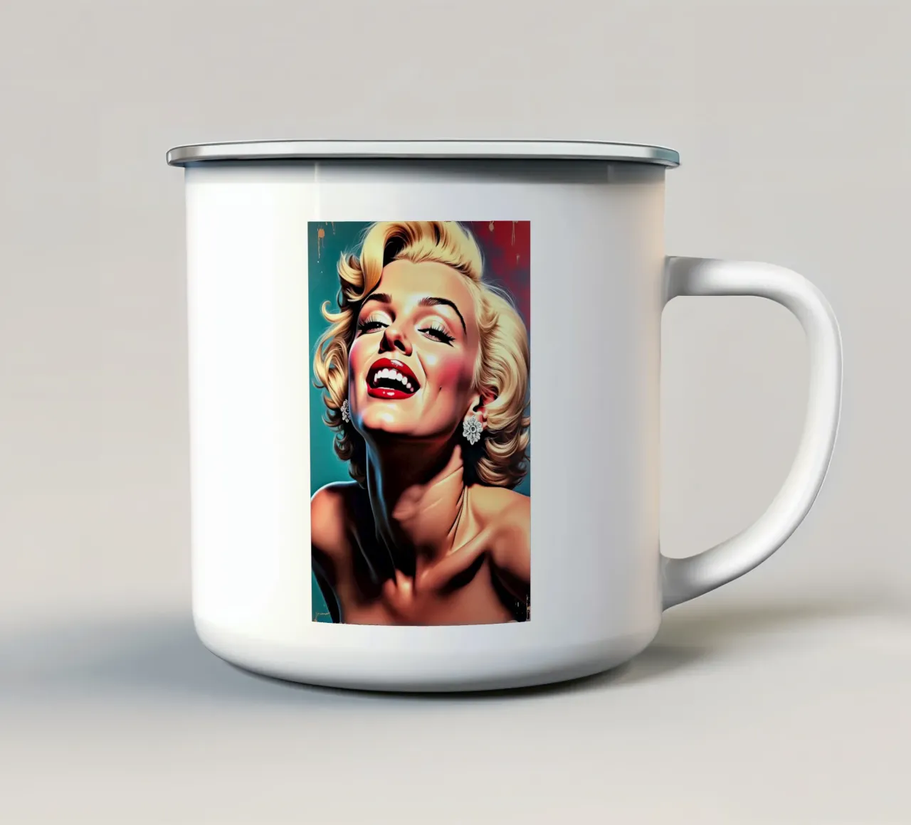 marilyn monroe tazza in smalto da ARTVI-SHOP