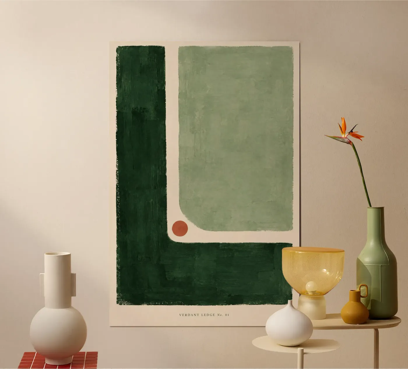 Verdant Ledge No. 01 poster da GEOMETRIC STUDIO