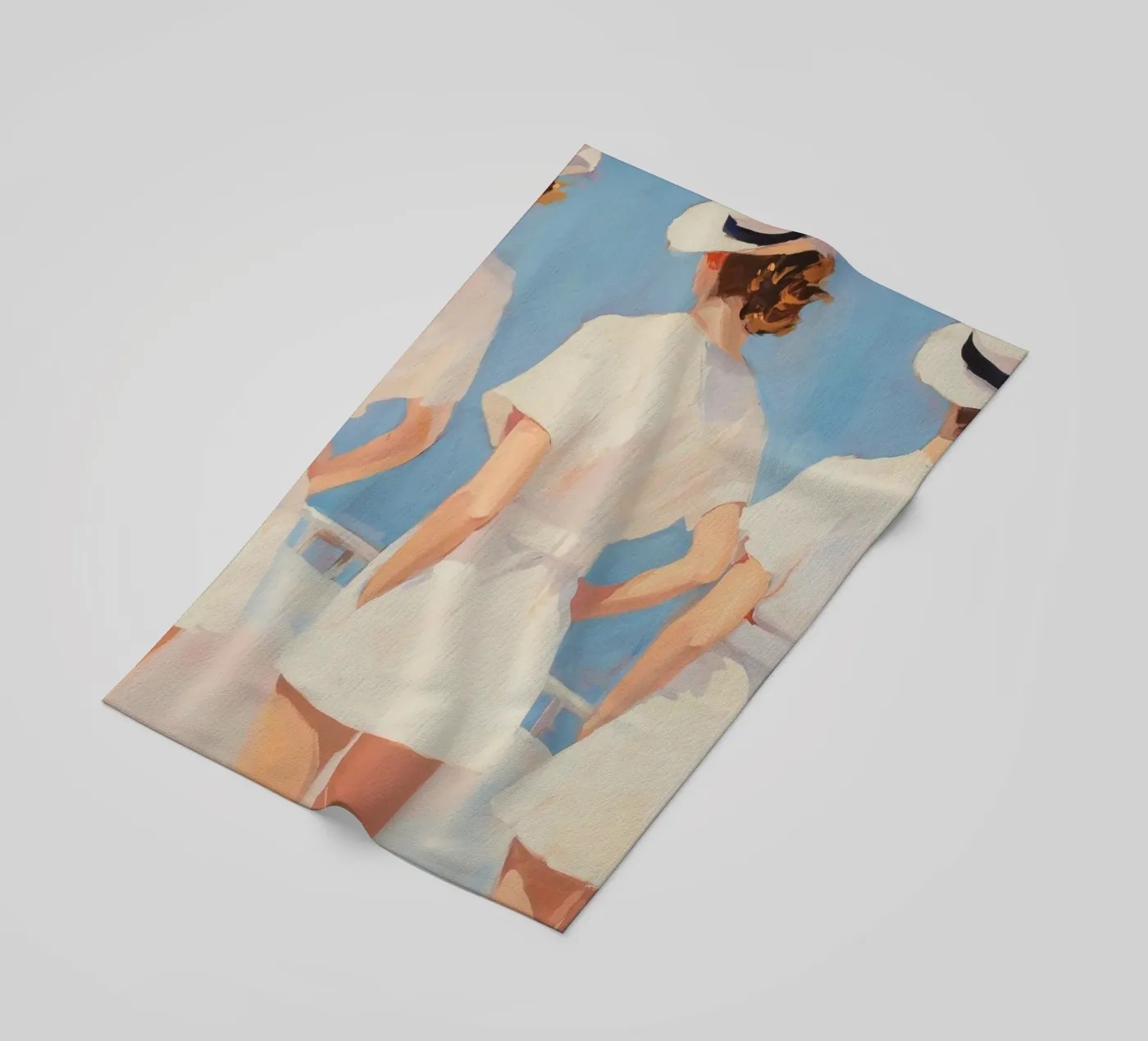 Tre donne telo mare da Melloi Art Print