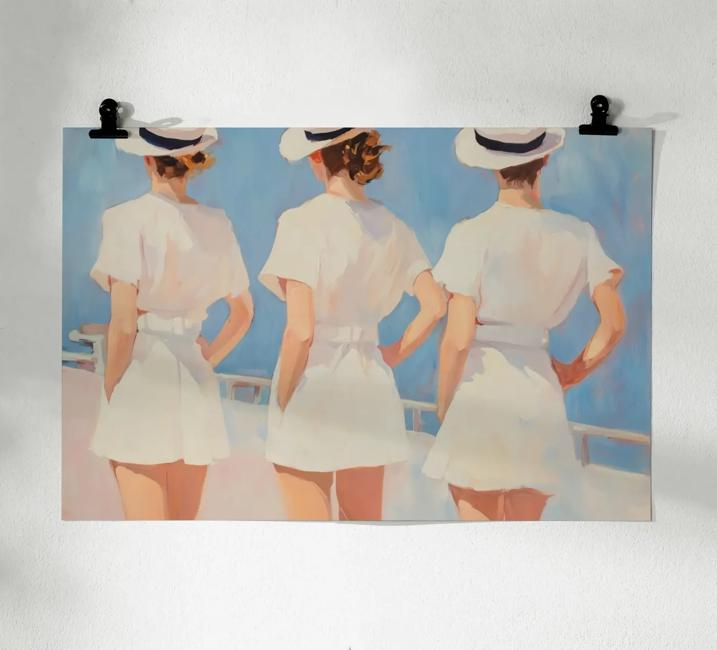 Drie vrouwen poster van Melloi Art Print