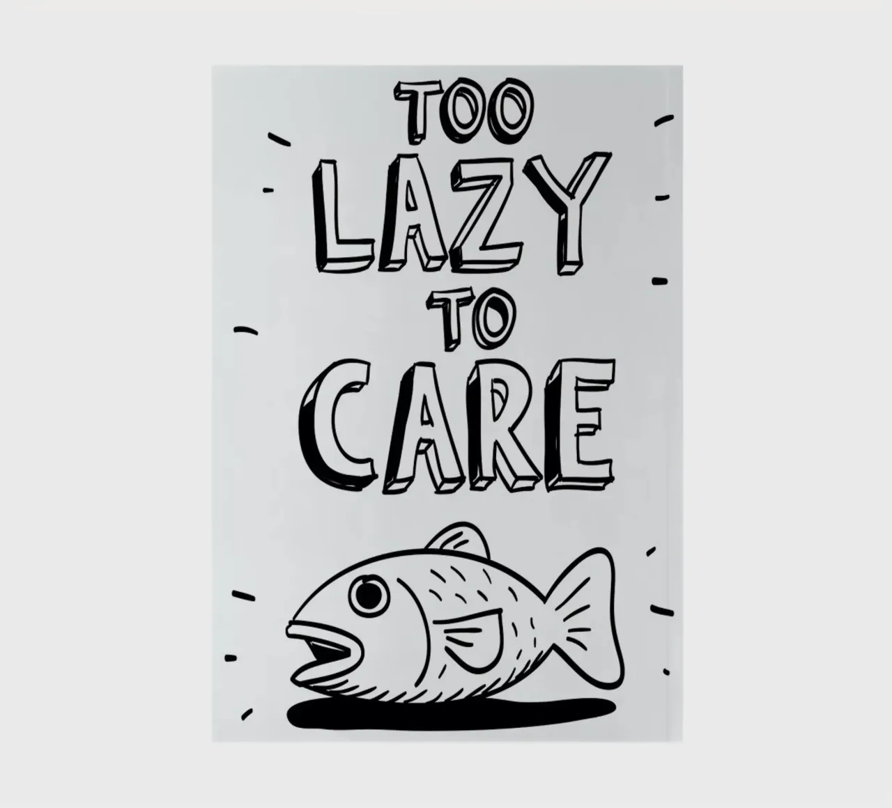 Too Lazy Notizbuch von aryamularama