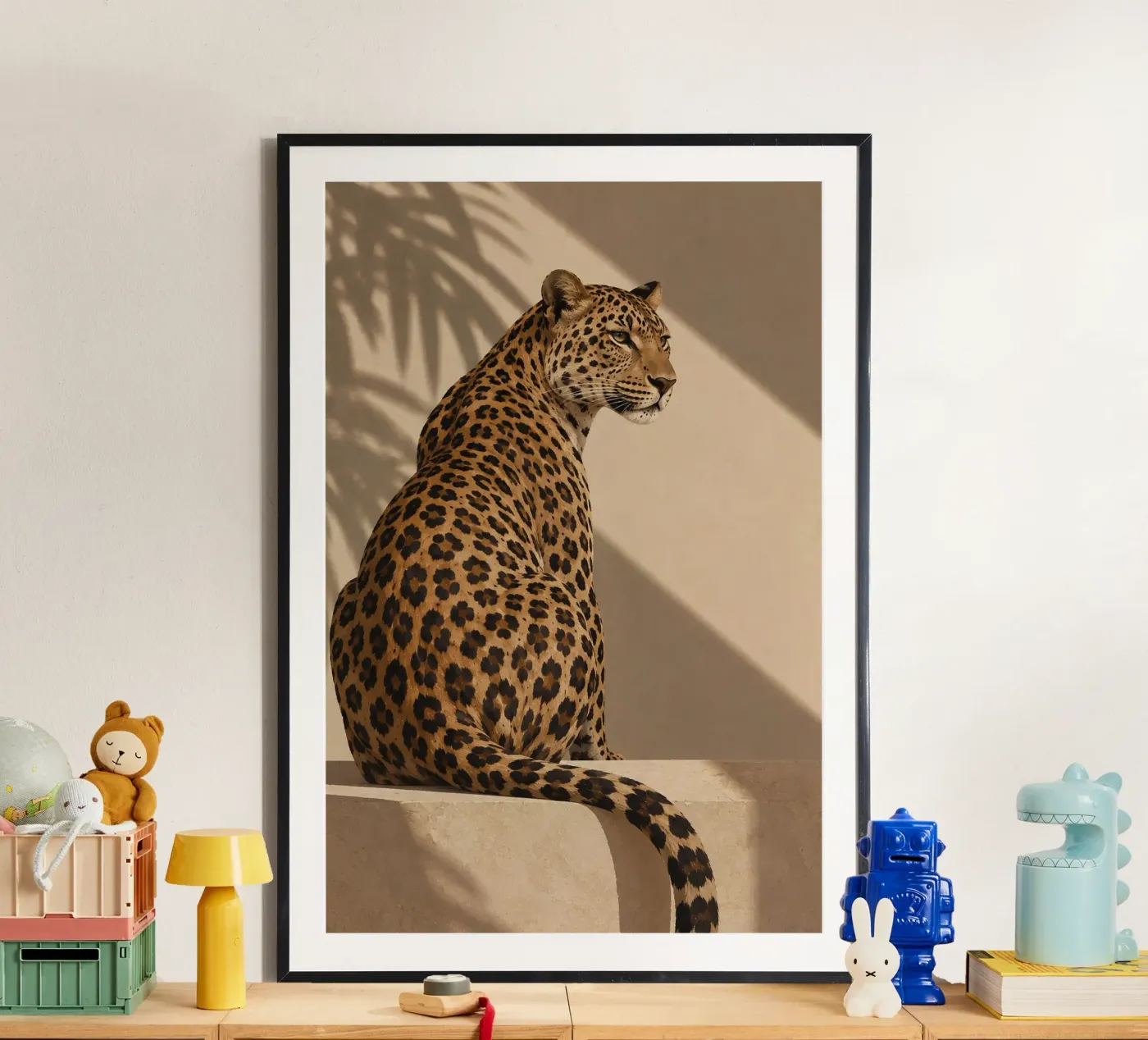 Leopard thinking poster van Alina