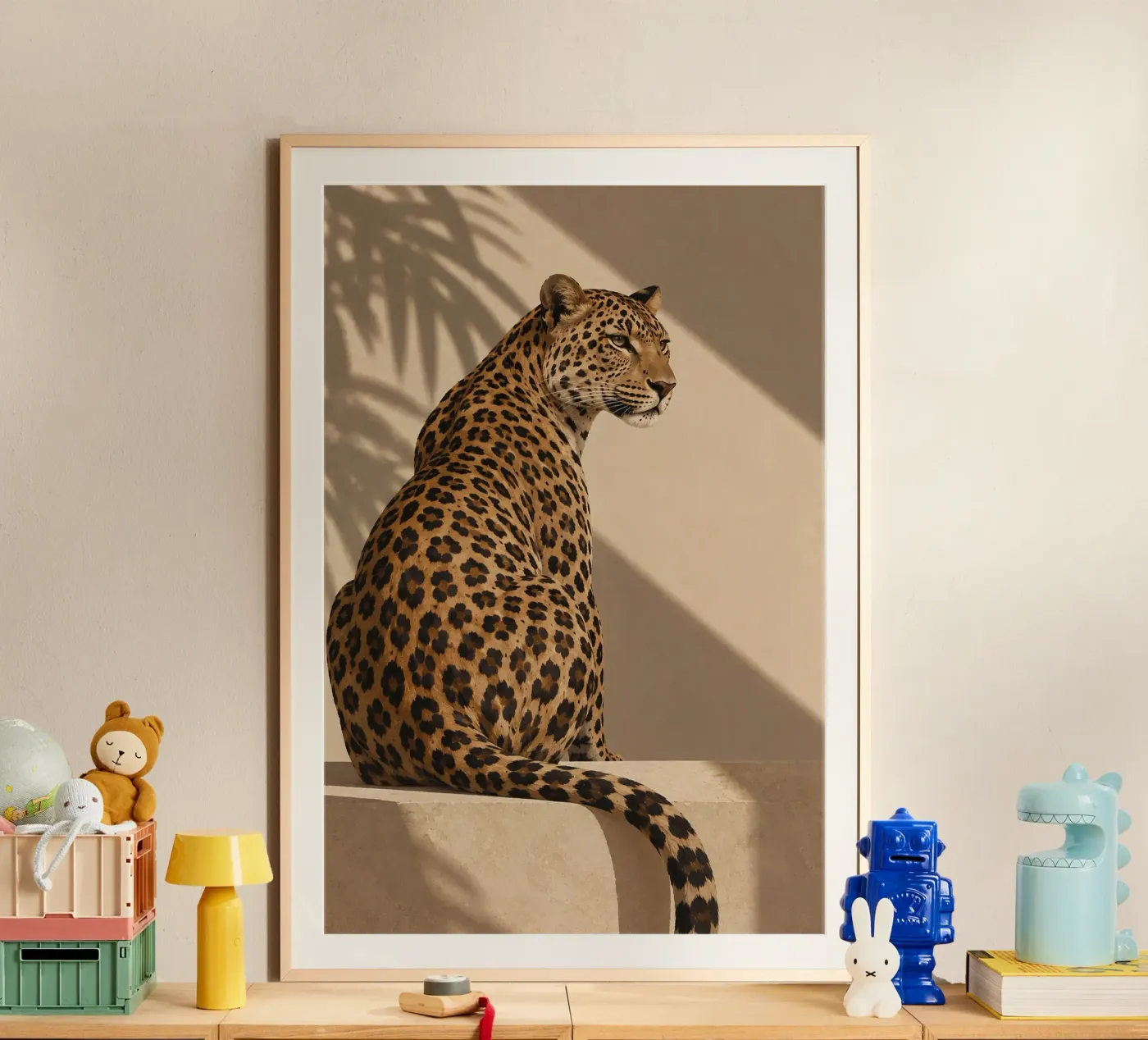 Leopard thinking poster van Alina
