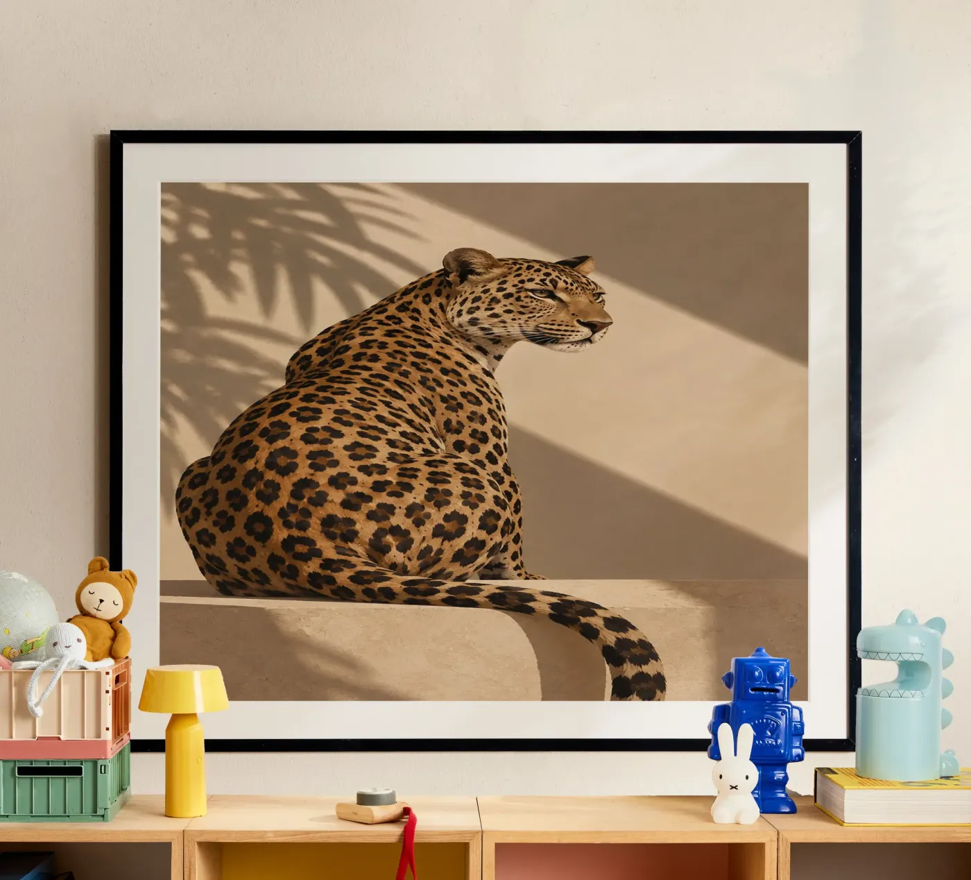 Leopard thinking poster van Alina