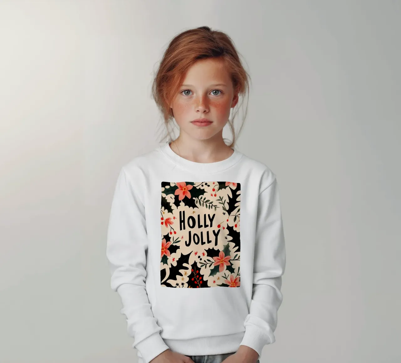 Holly Jolly No 1 felpa bambino da treechild