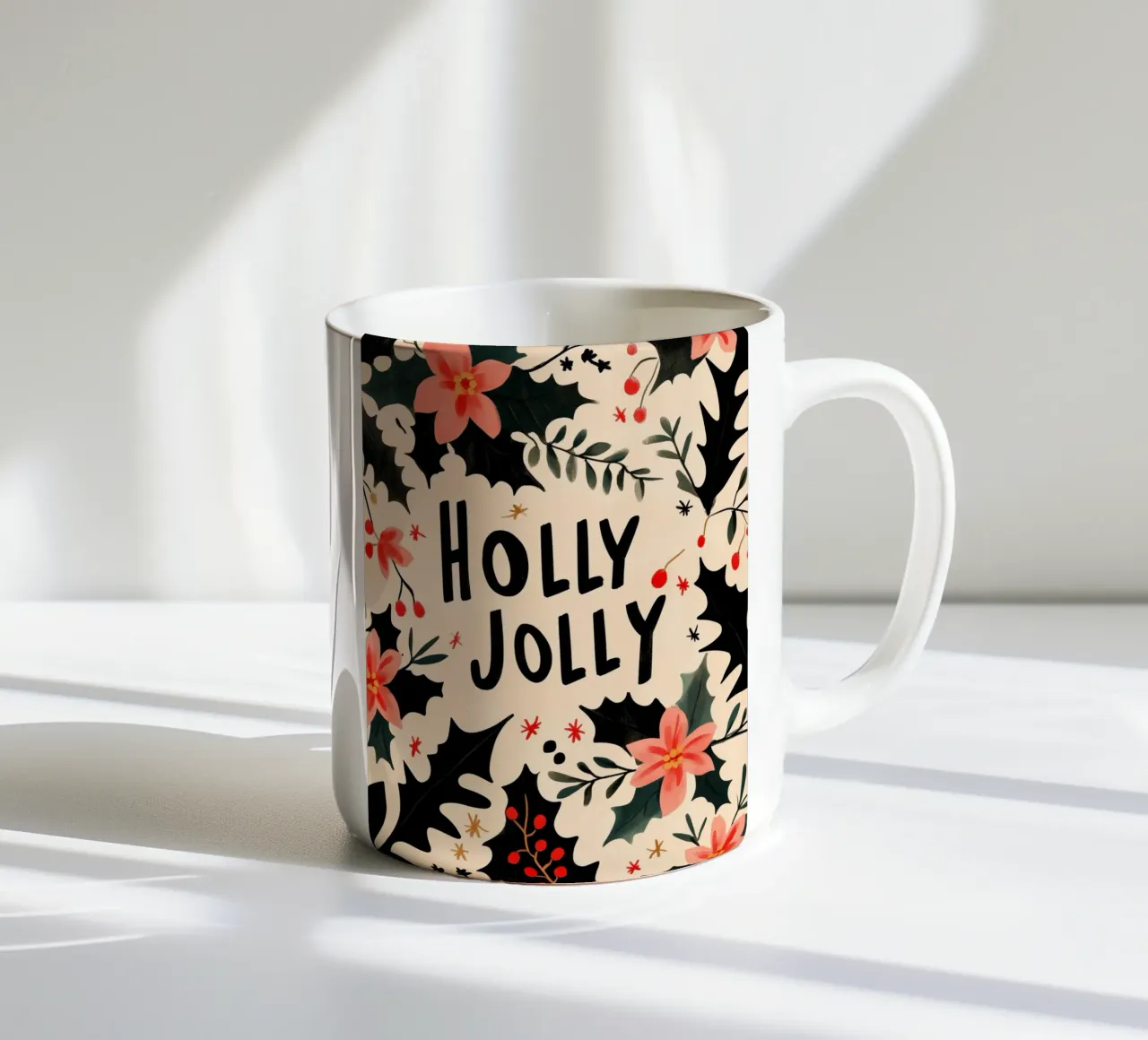 Holly Jolly No 1 tazza in ceramica da treechild