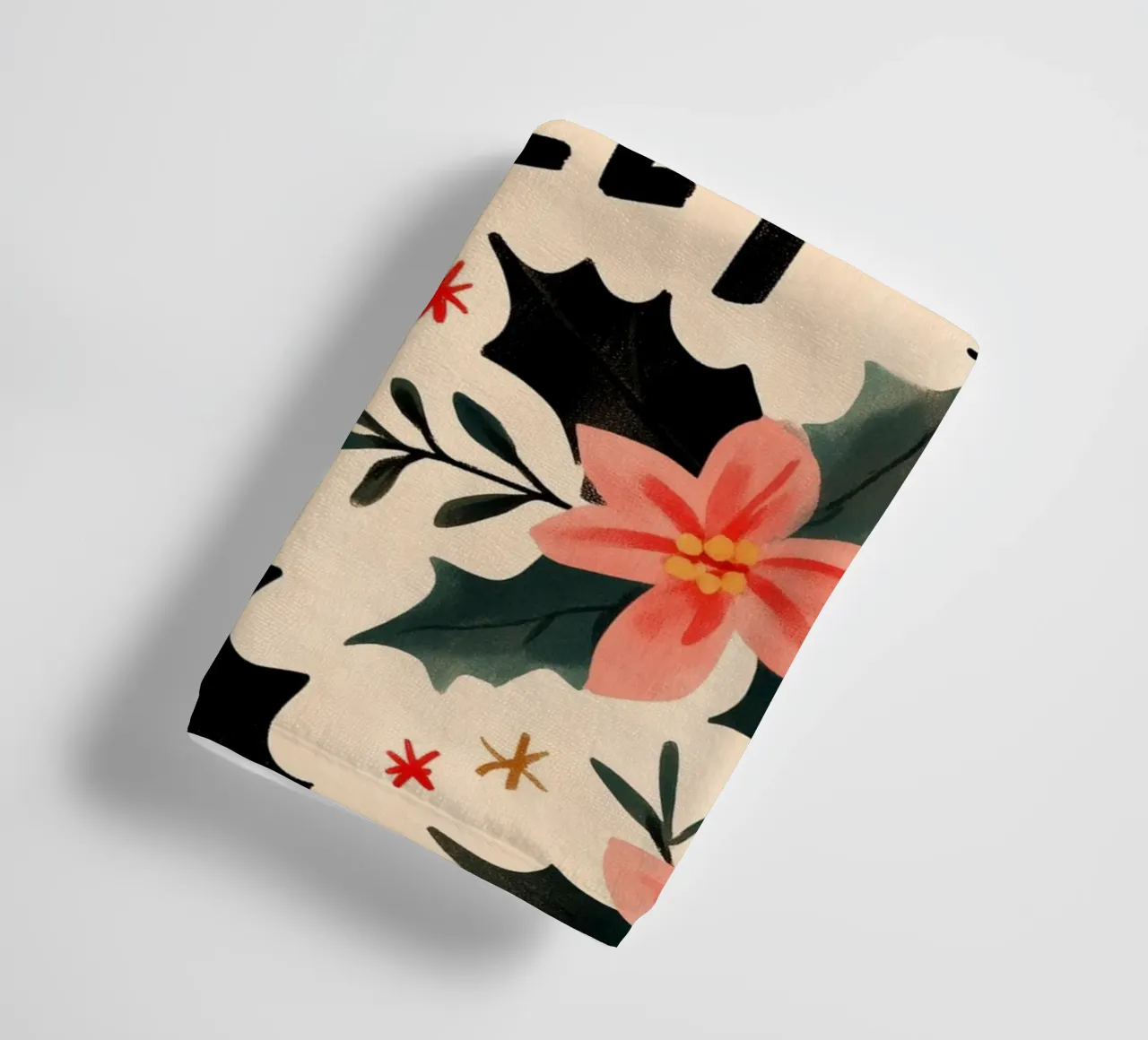 Holly Jolly No 1 towel by treechild