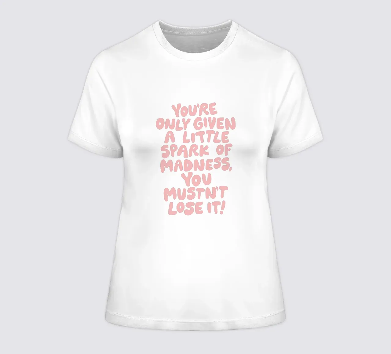 Sólo te dan una chispita de locura que no debes perder camiseta de mujer de THE MOTIVATED TYPE