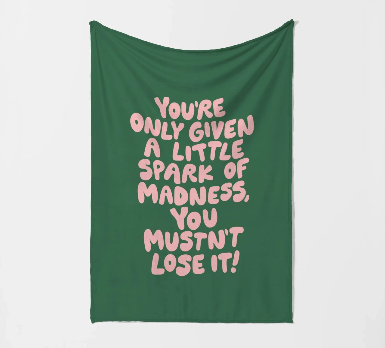 Ti è stata data solo una piccola scintilla di follia che non devi perdere coperta in pile da THE MOTIVATED TYPE