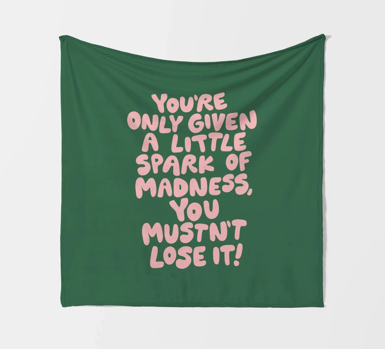 Ti è stata data solo una piccola scintilla di follia che non devi perdere coperta in pile da THE MOTIVATED TYPE