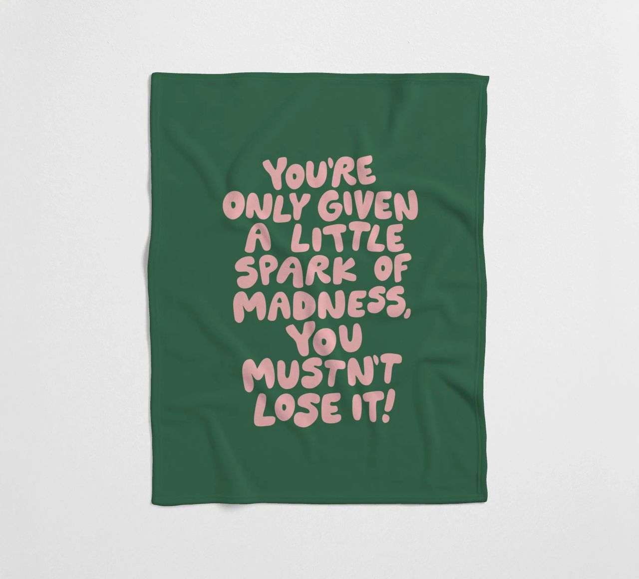 Ti è stata data solo una piccola scintilla di follia che non devi perdere coperta in pile da THE MOTIVATED TYPE