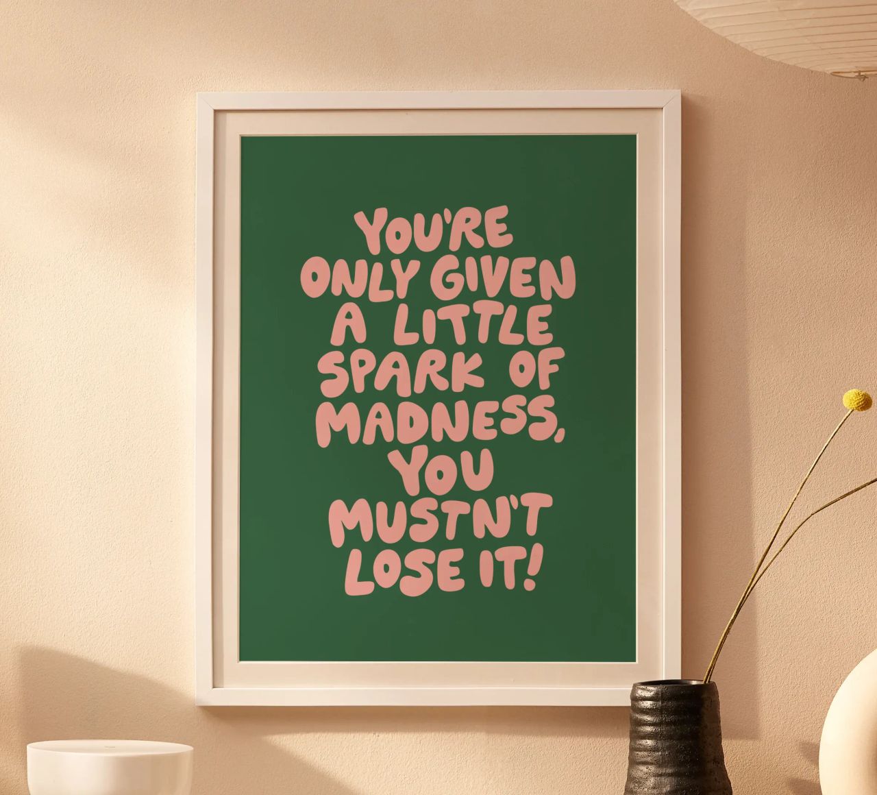 Ti è stata data solo una piccola scintilla di follia che non devi perdere carta hahnemühle da THE MOTIVATED TYPE