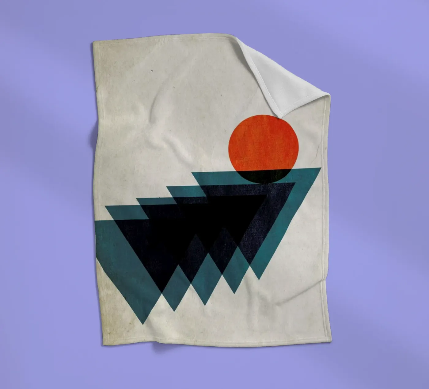 Apfelsine Fleecedecke von Kubistika