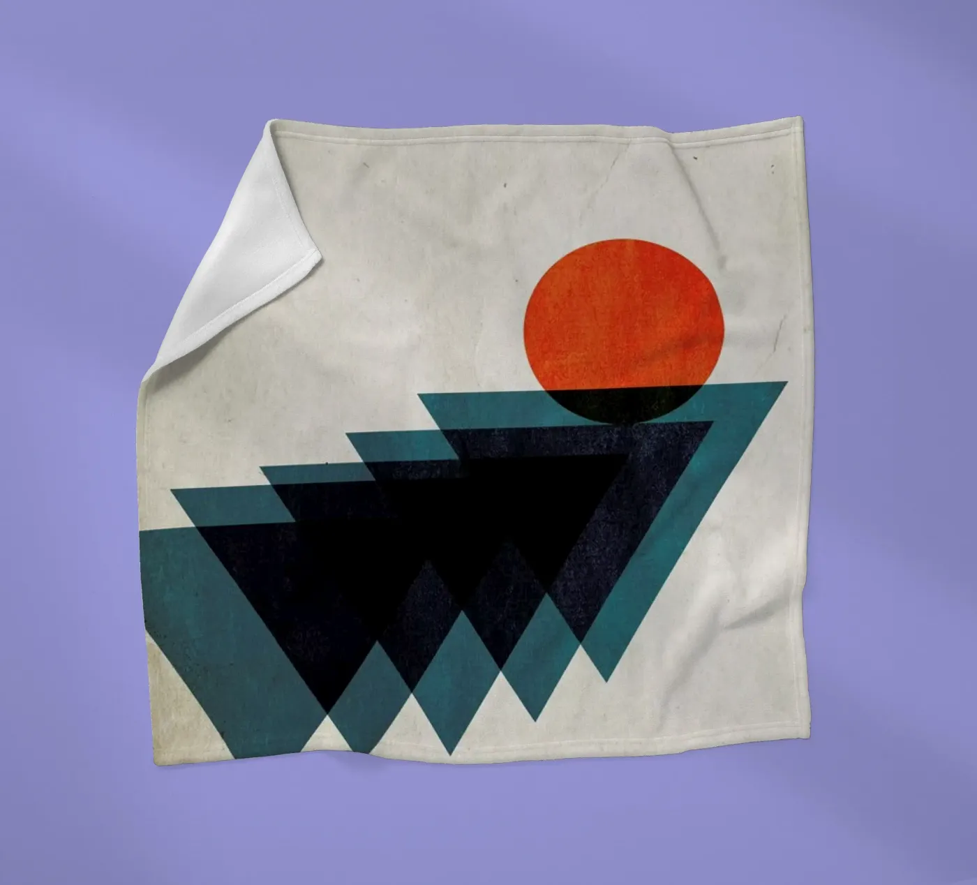 Apfelsine Fleecedecke von Kubistika