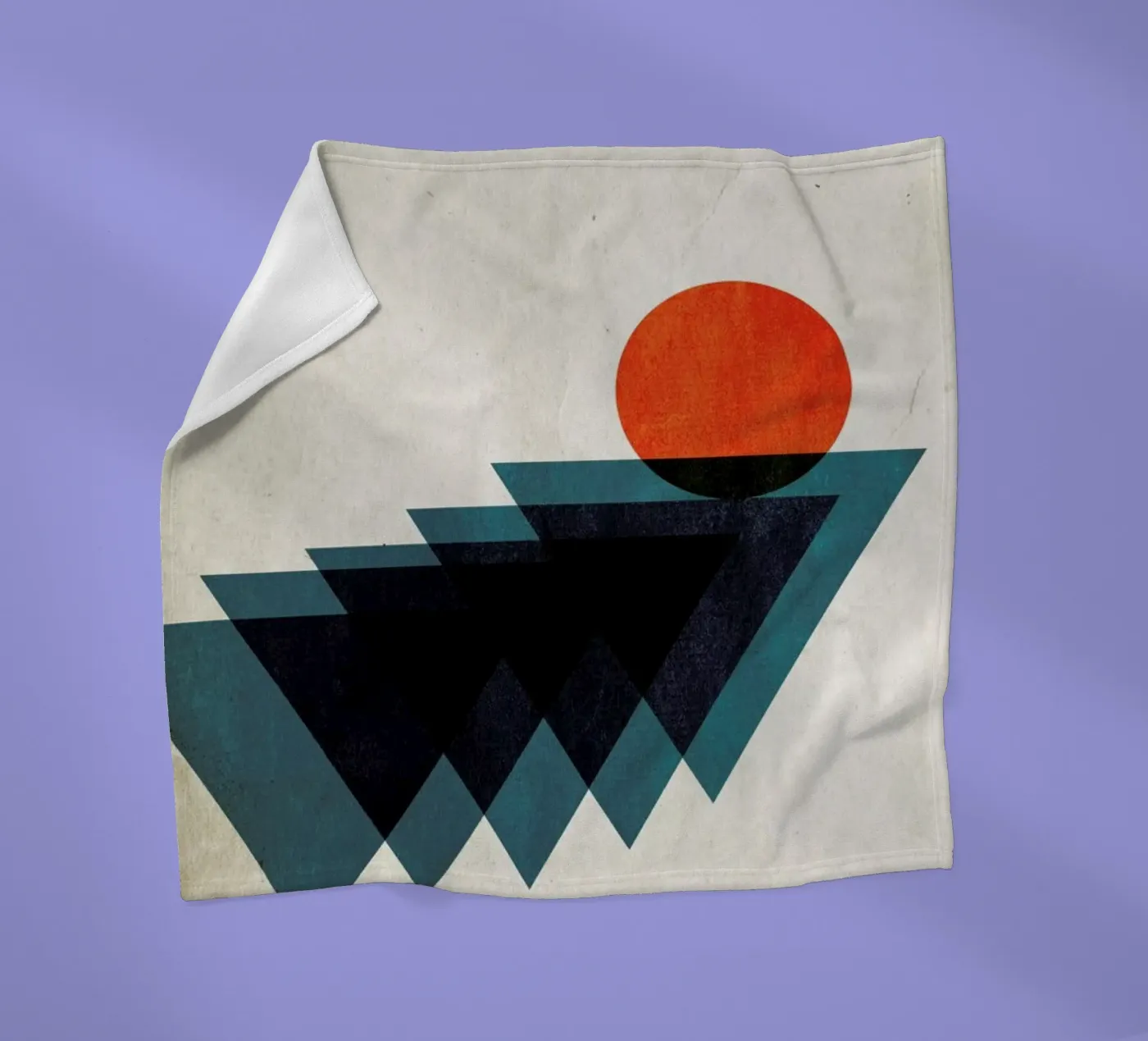 Apfelsine Fleecedecke von Kubistika