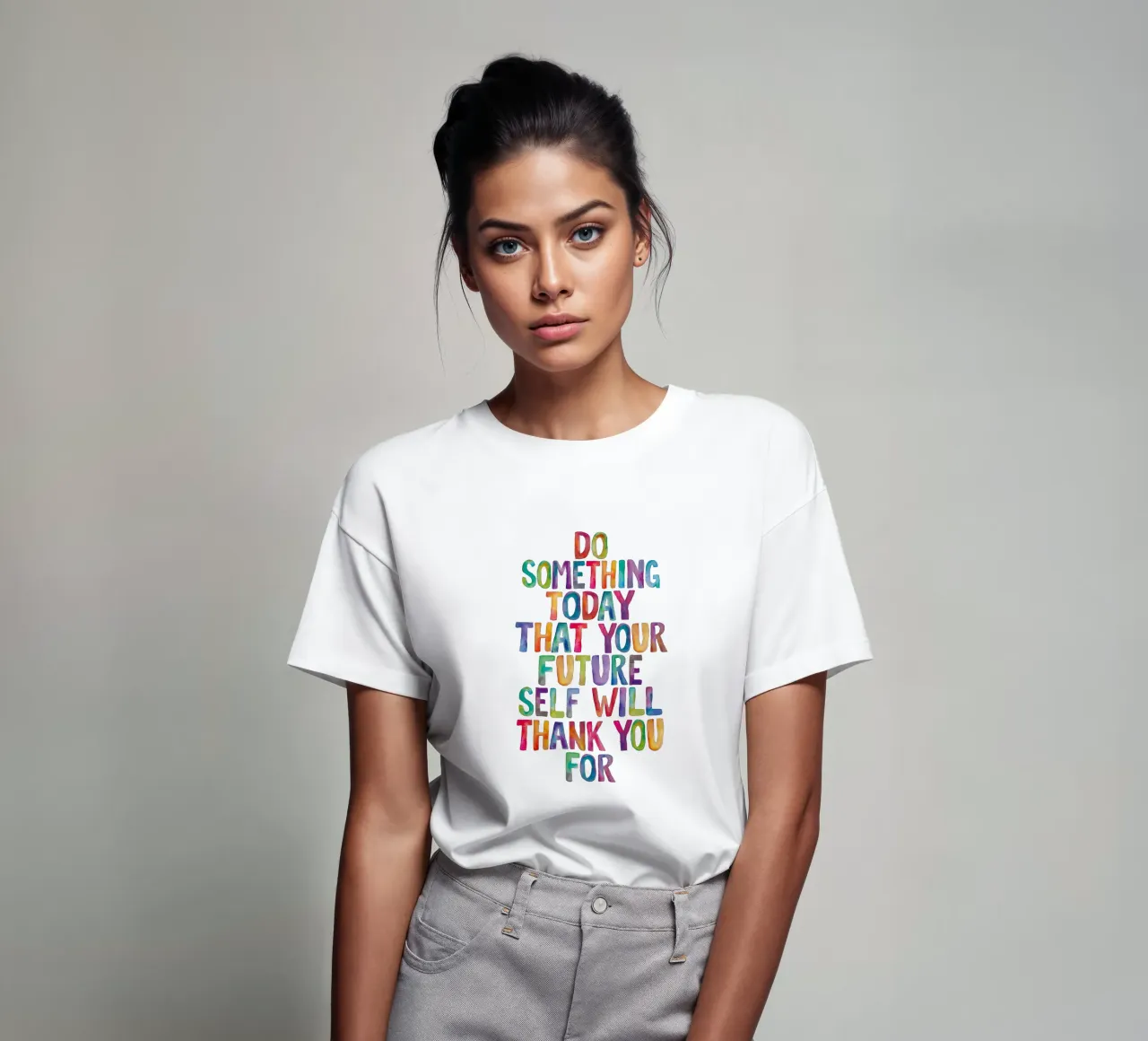 Do Something Today That Your Future Self Will Thank You For t-shirt by THE MOTIVATED TYPE