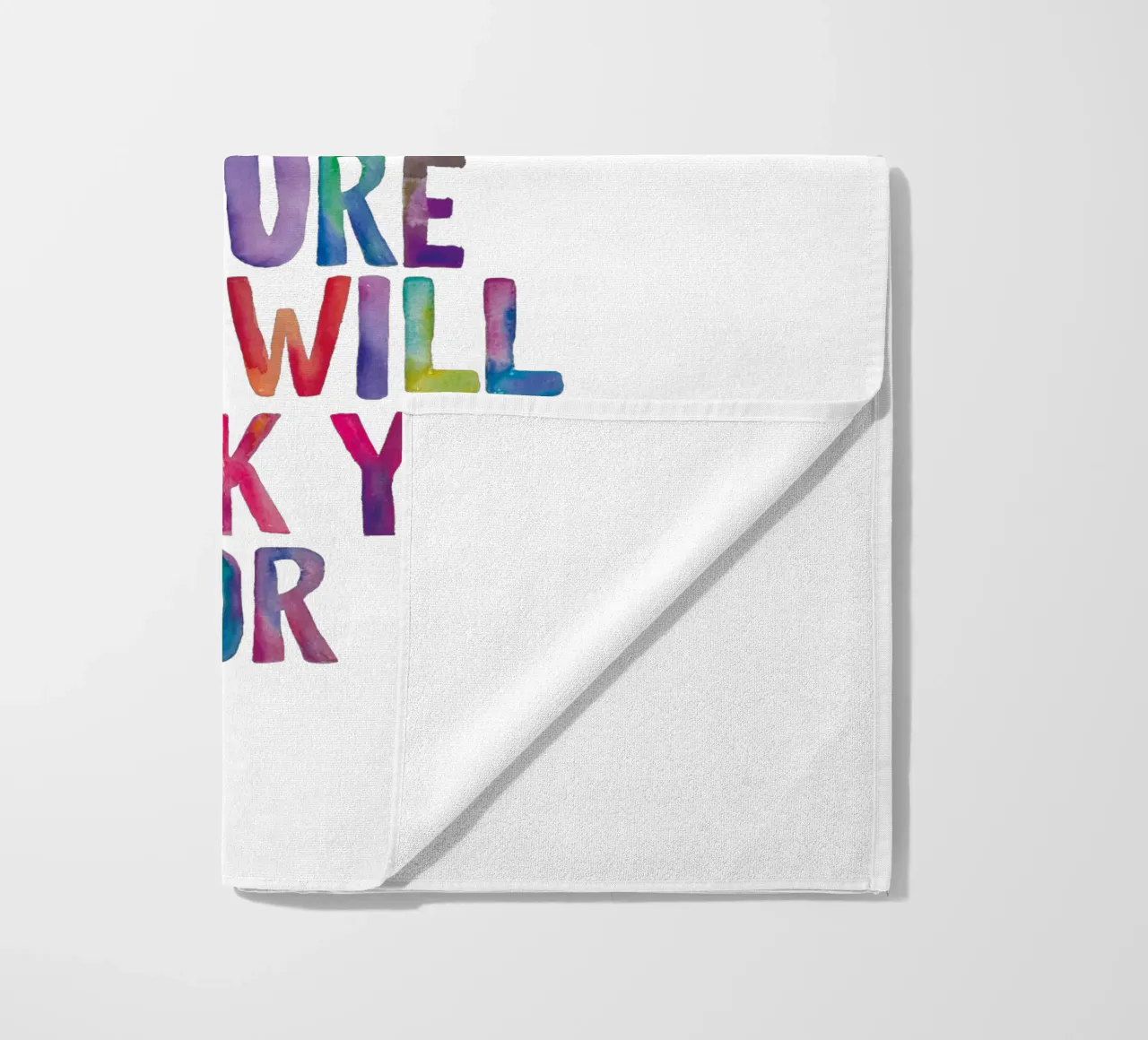 Do Something Today That Your Future Self Will Thank You For beach towel by THE MOTIVATED TYPE