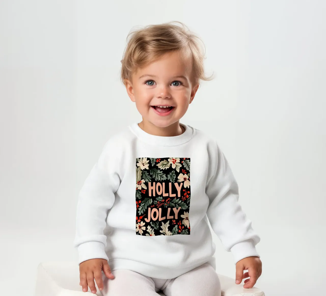 Holly Jolly No 2 felpa neonato da treechild