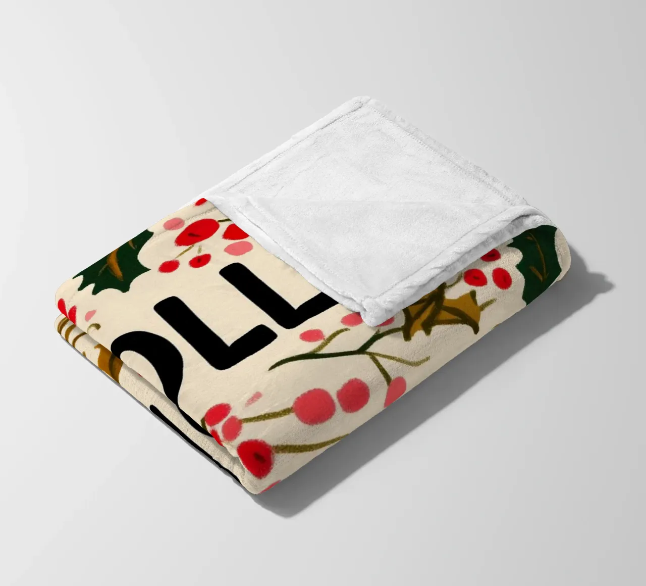 Holly Jolly No 3 coperta in pile da treechild