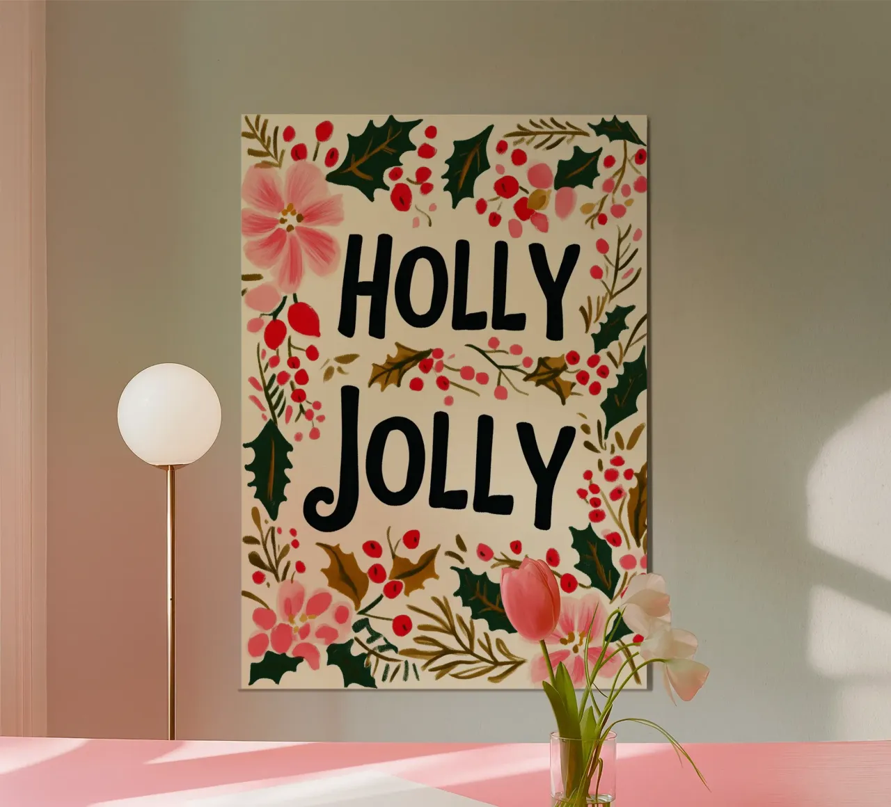 Holly Jolly No 3 carta hahnemühle da treechild