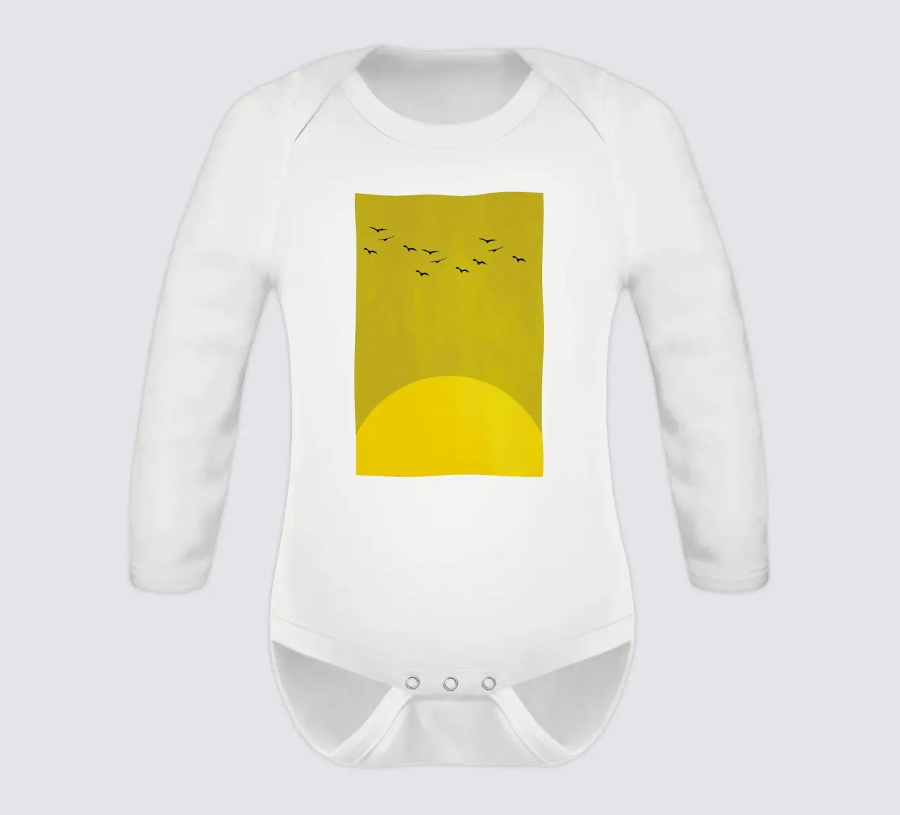 Sonnentanz long-sleeve baby romper by Kubistika