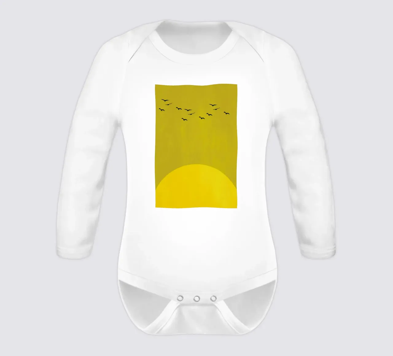 Sonnentanz long-sleeve baby romper by Kubistika