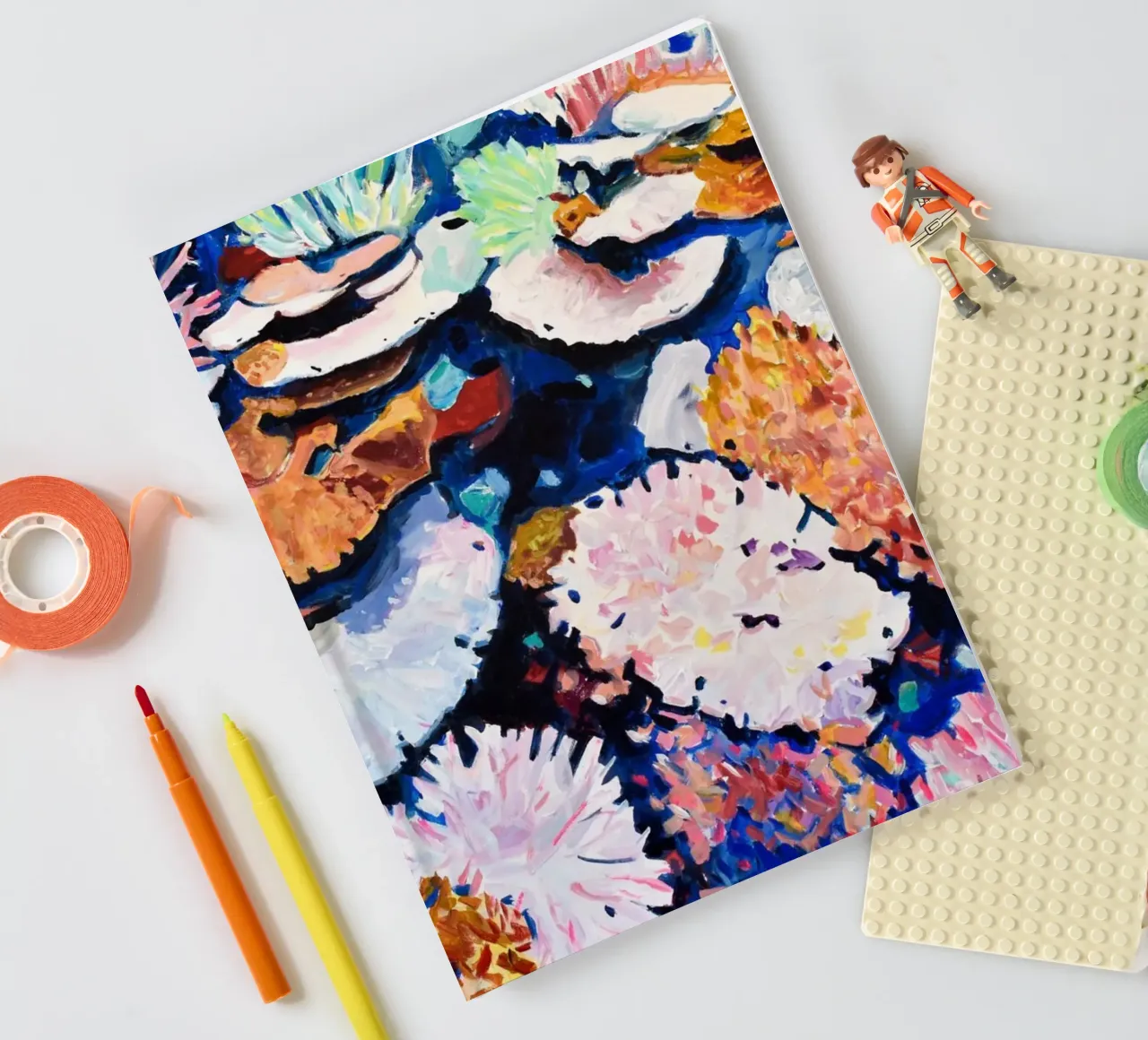 White corals I notebook by Guilhem Sals Art