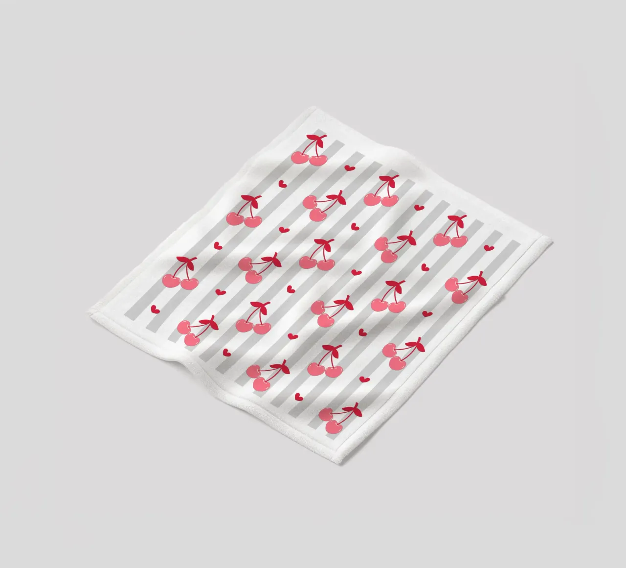 Pink Cherry bow print, Cherrry Bow Coquette print coperta in pile da pdigitalprints