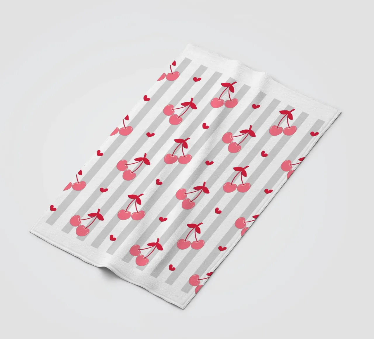Pink Cherry bow print, Cherrry Bow Coquette print coperta in pile da pdigitalprints