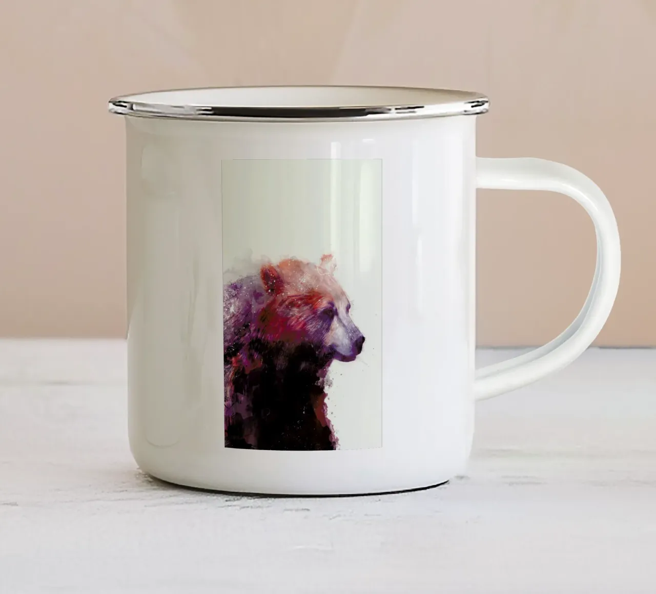 Calm tazza in smalto da Amy Hamilton