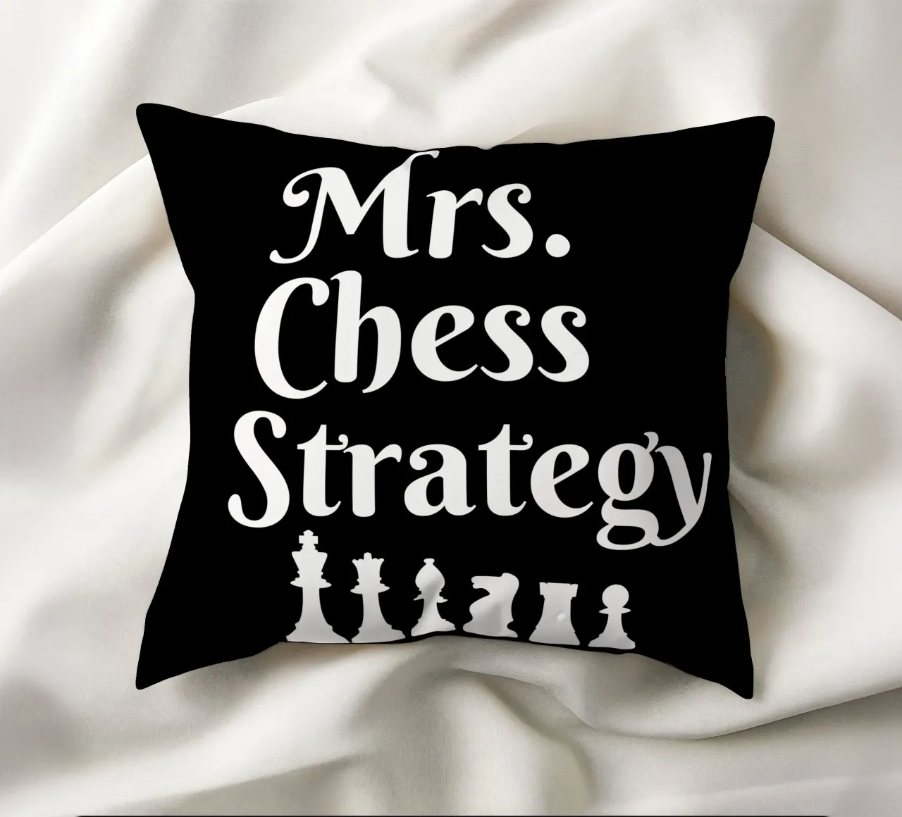 Mrs Chess strategy cuscino da happieeagle