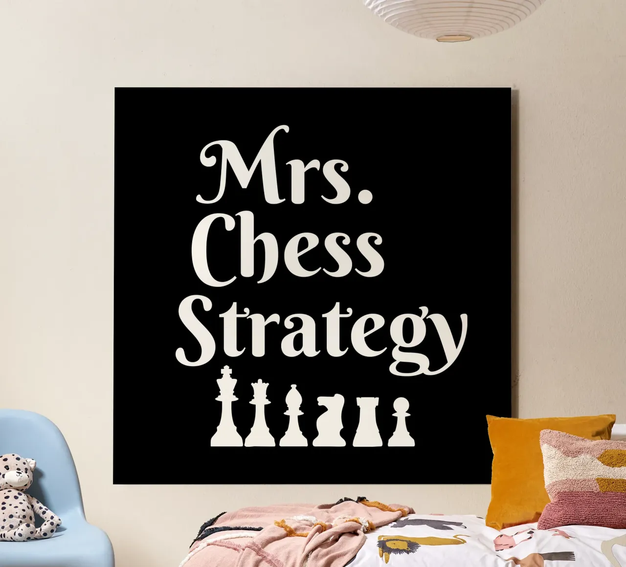 Mrs Chess strategy alluminio dibond da happieeagle