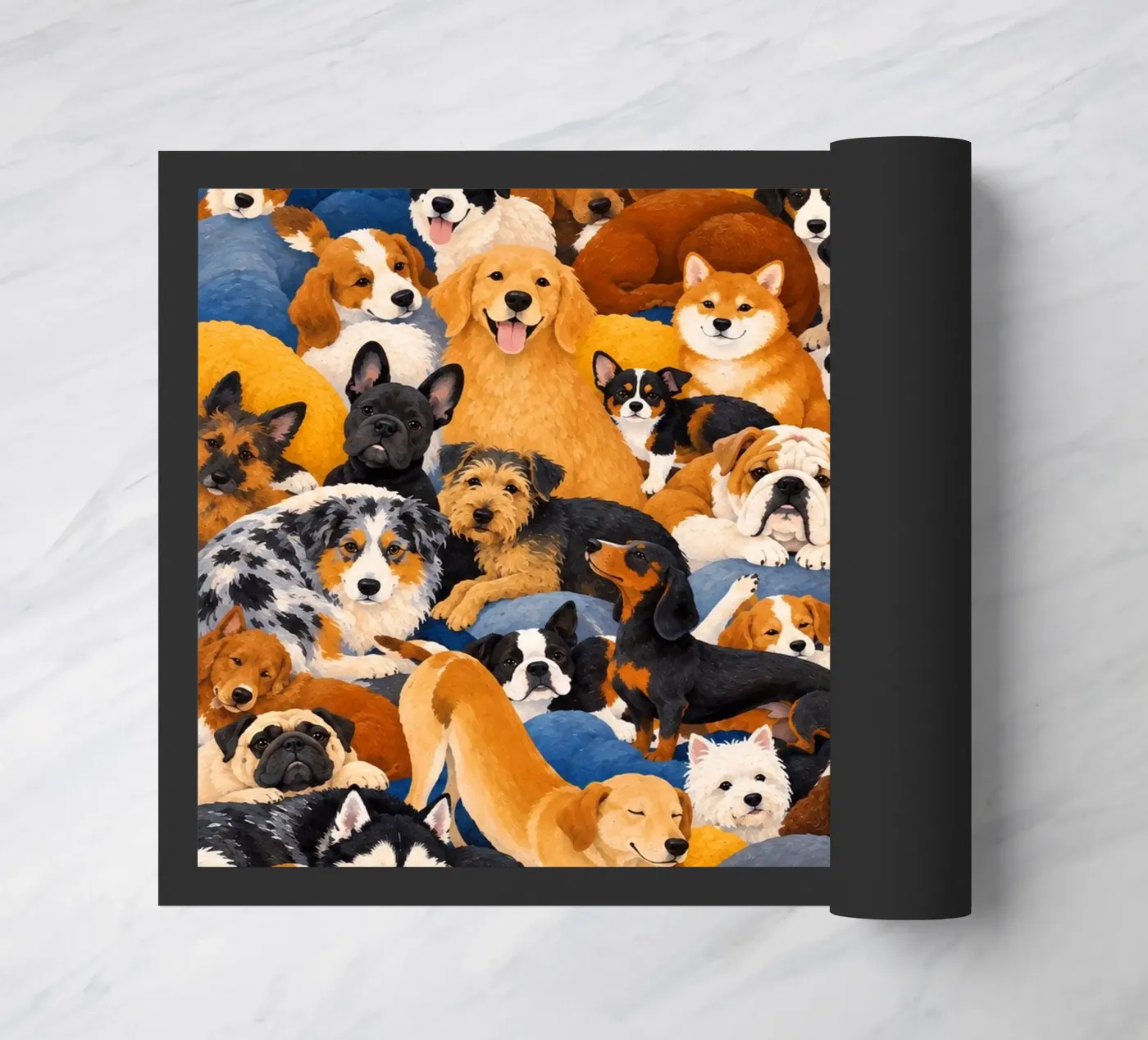 Die Hunde Fußmatte von Miss Tigri