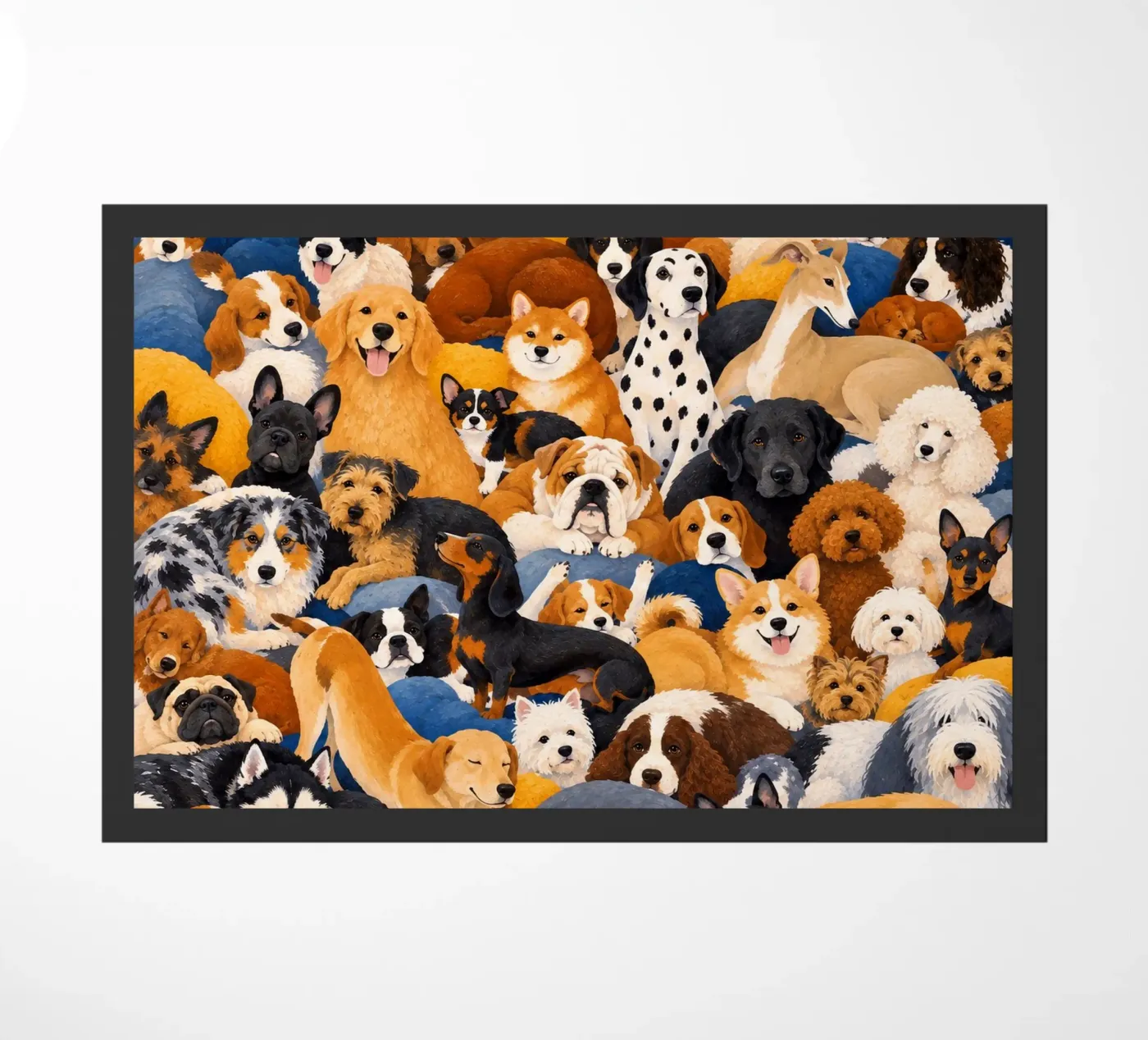 Die Hunde Fußmatte von Miss Tigri