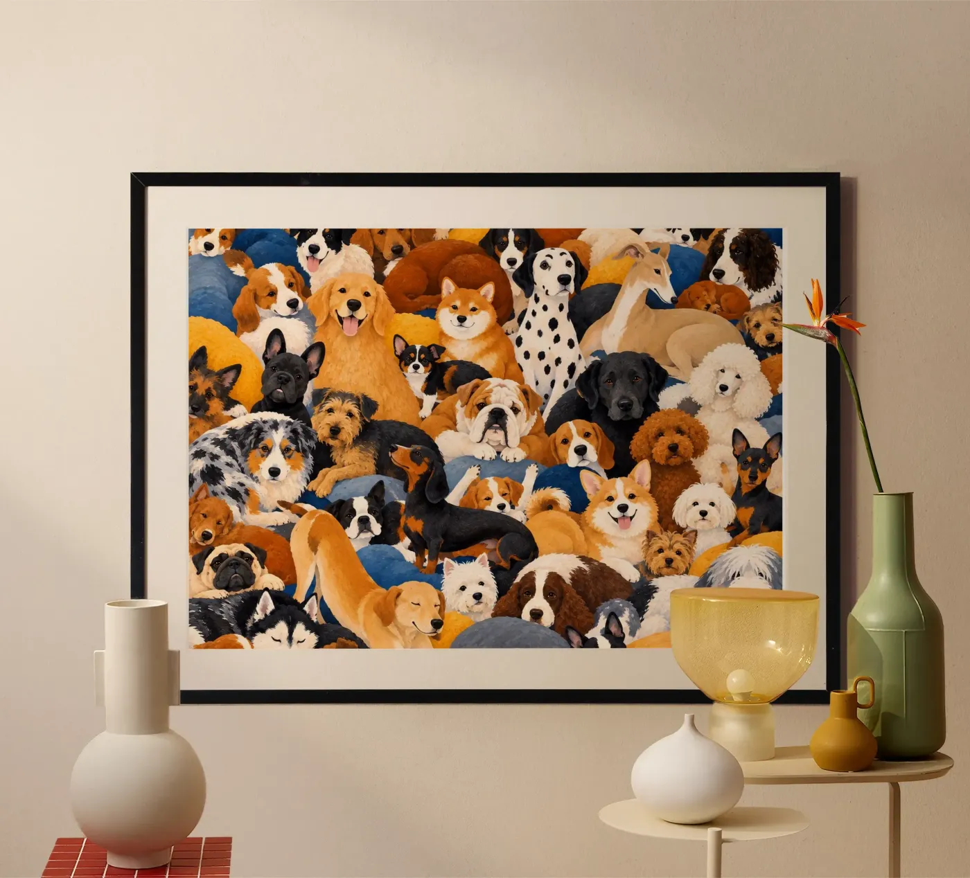 Die Hunde Poster von Miss Tigri