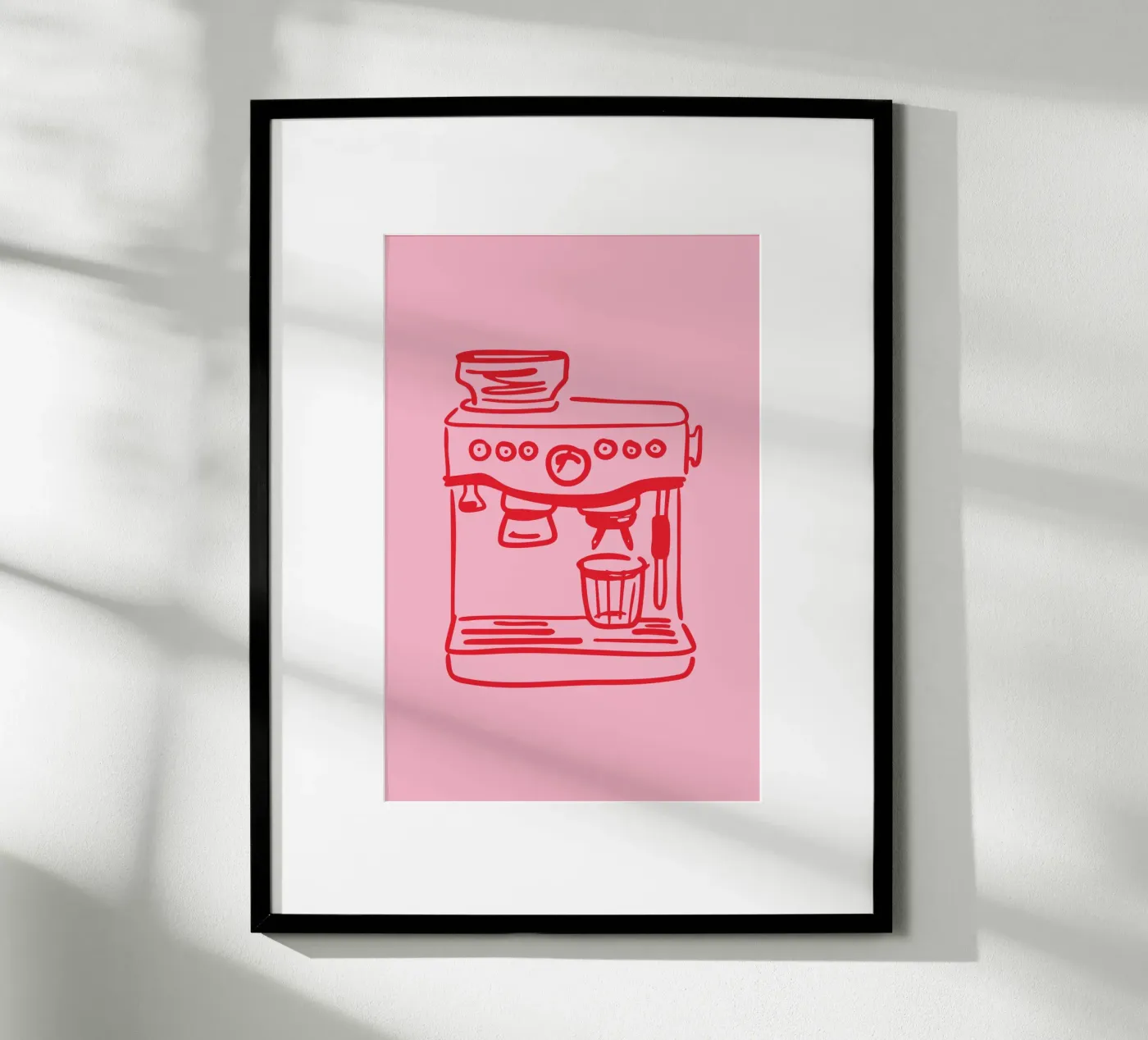 Coffee Machine red Poster von Trend Collection by Palmartprints