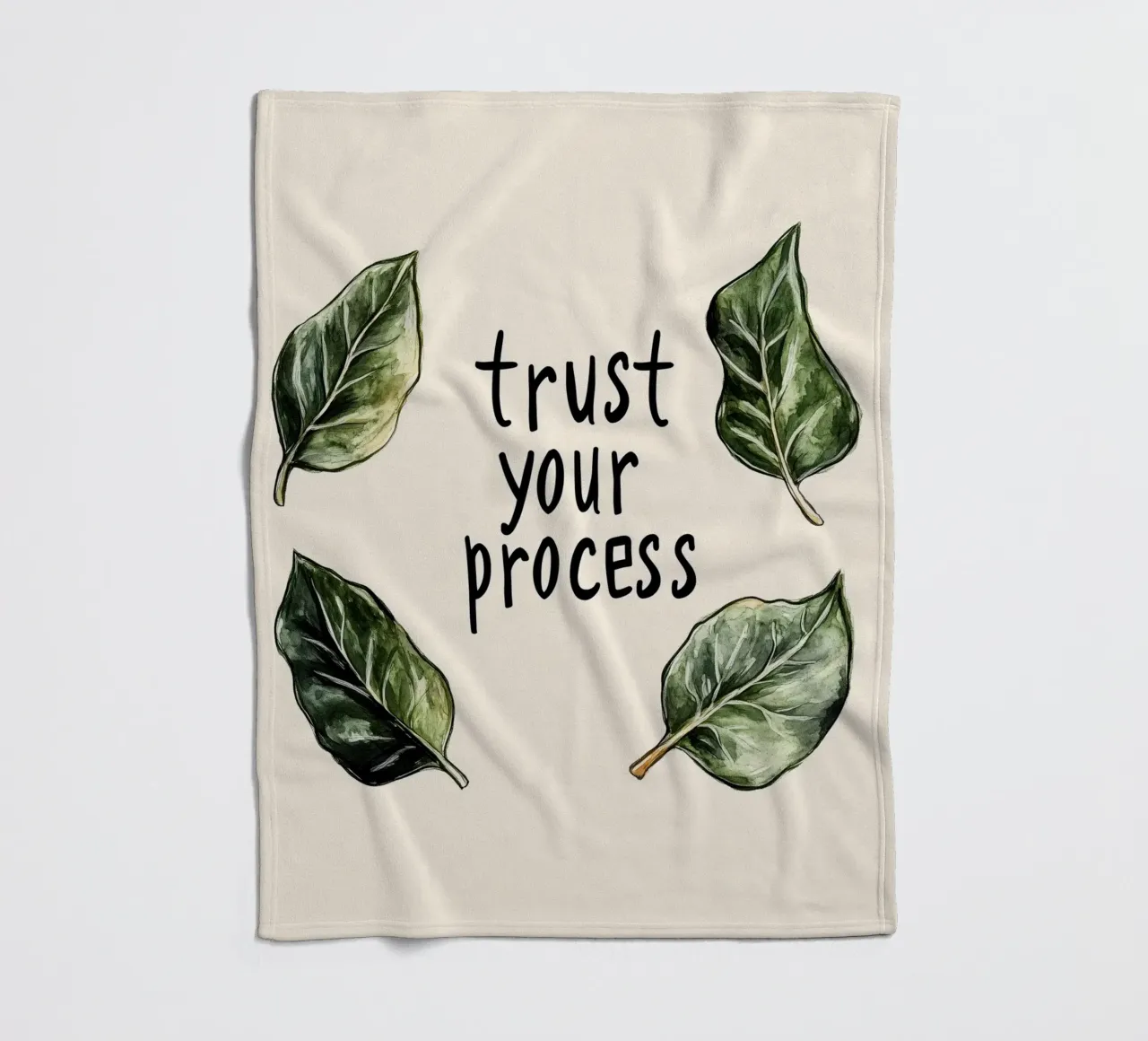 Trust Your Process Fleecedecke von treechild