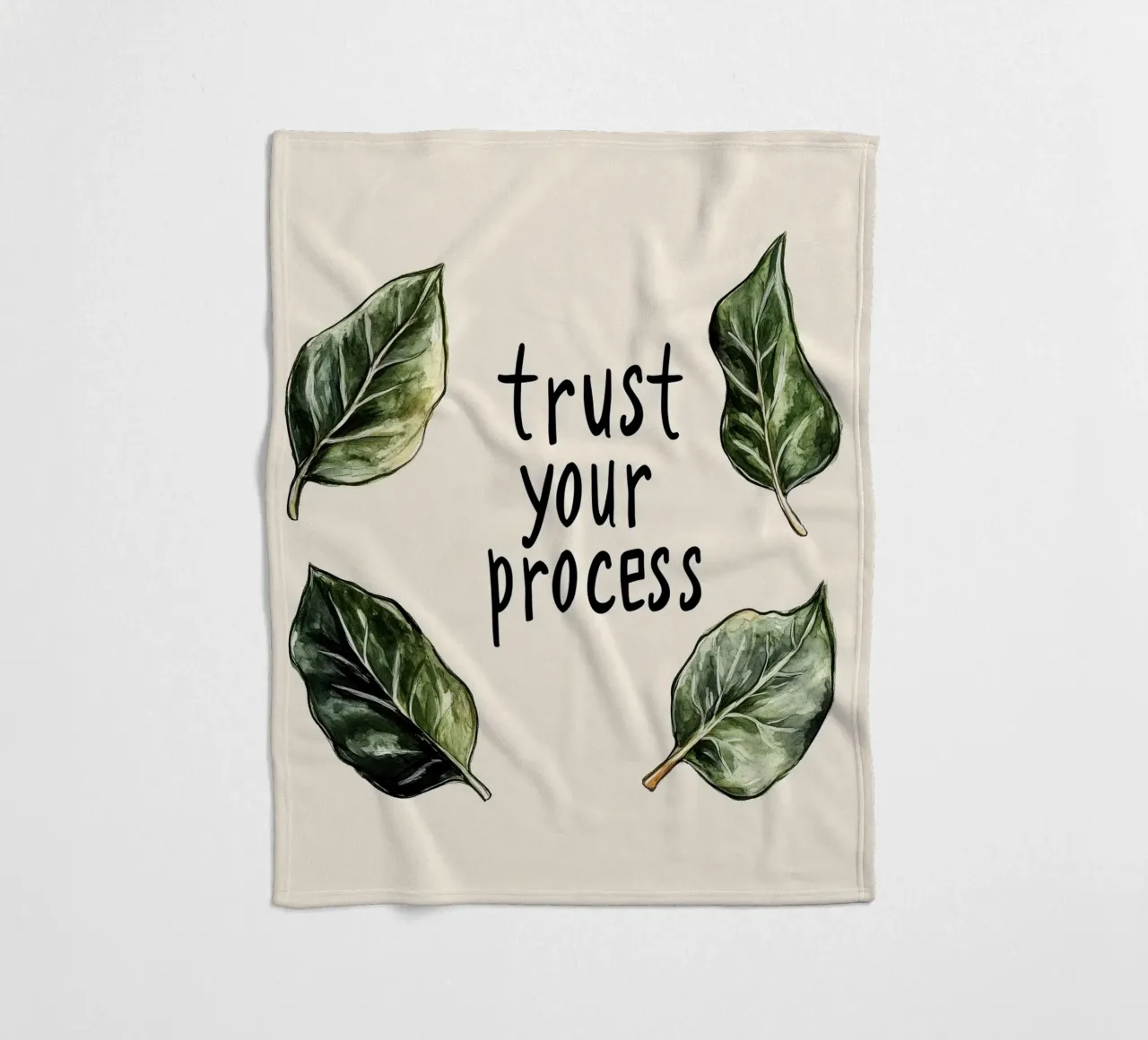 Trust Your Process Fleecedecke von treechild