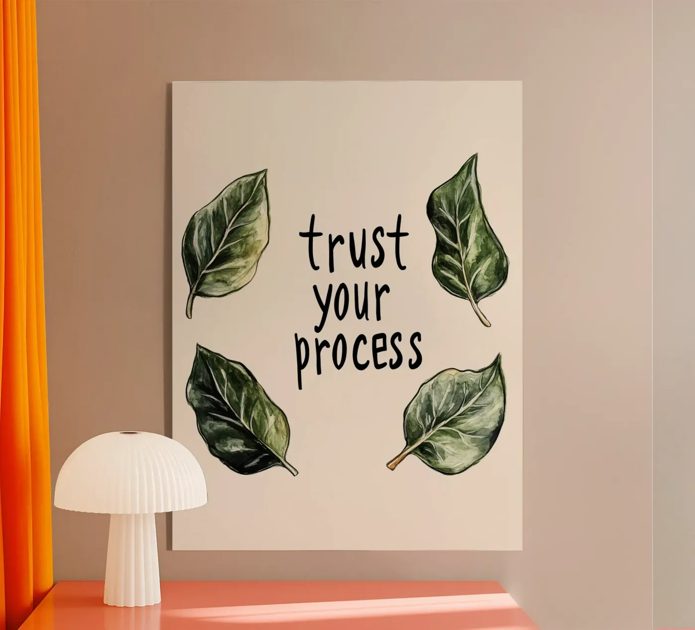 Trust Your Process Acryl-Glas von treechild