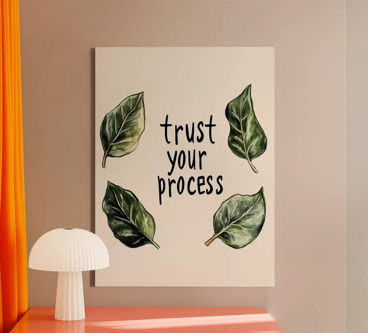 Trust Your Process tela da treechild